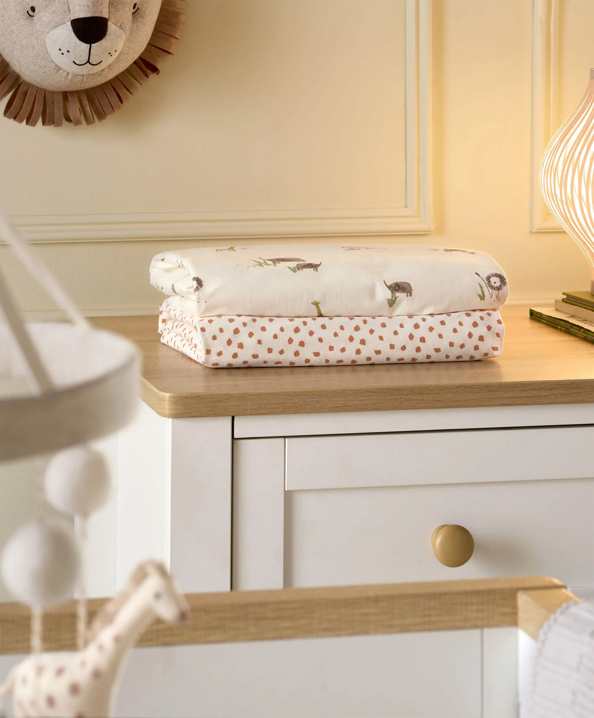 Cotbed Fitted Sheets (2 Pack) - Jungle - Image 7