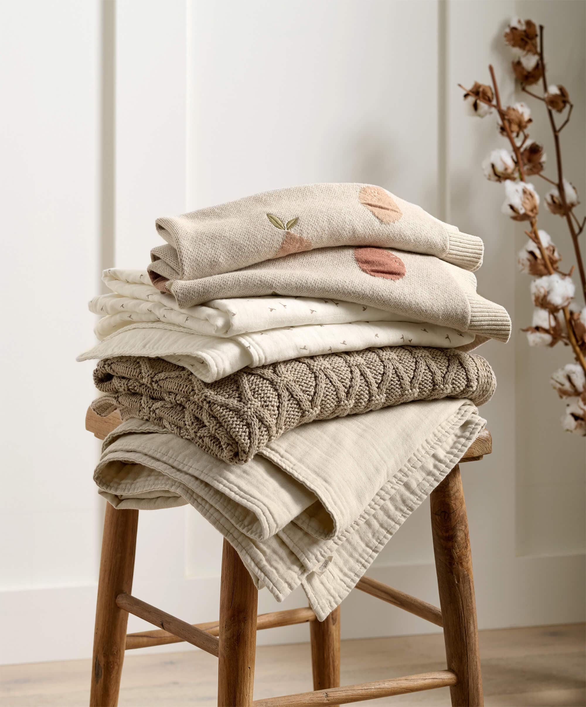 Cotbed Fitted Sheets (2 pack) Seed/Leaf - Welcome to the World Seedling - Image 13