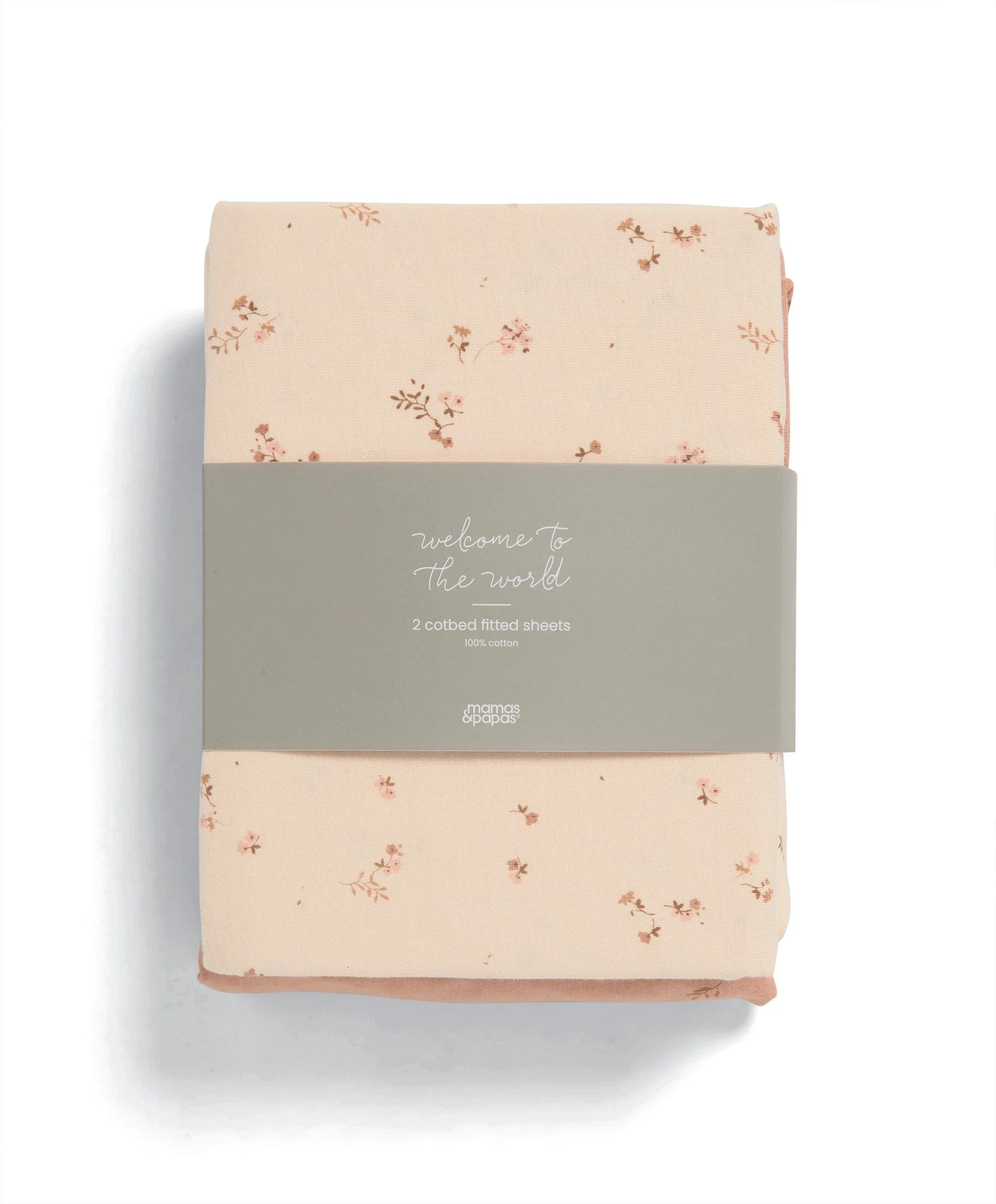 Cotbed Fitted Sheets (2 Pack) – Welcome to the World Wildflower - Image 3