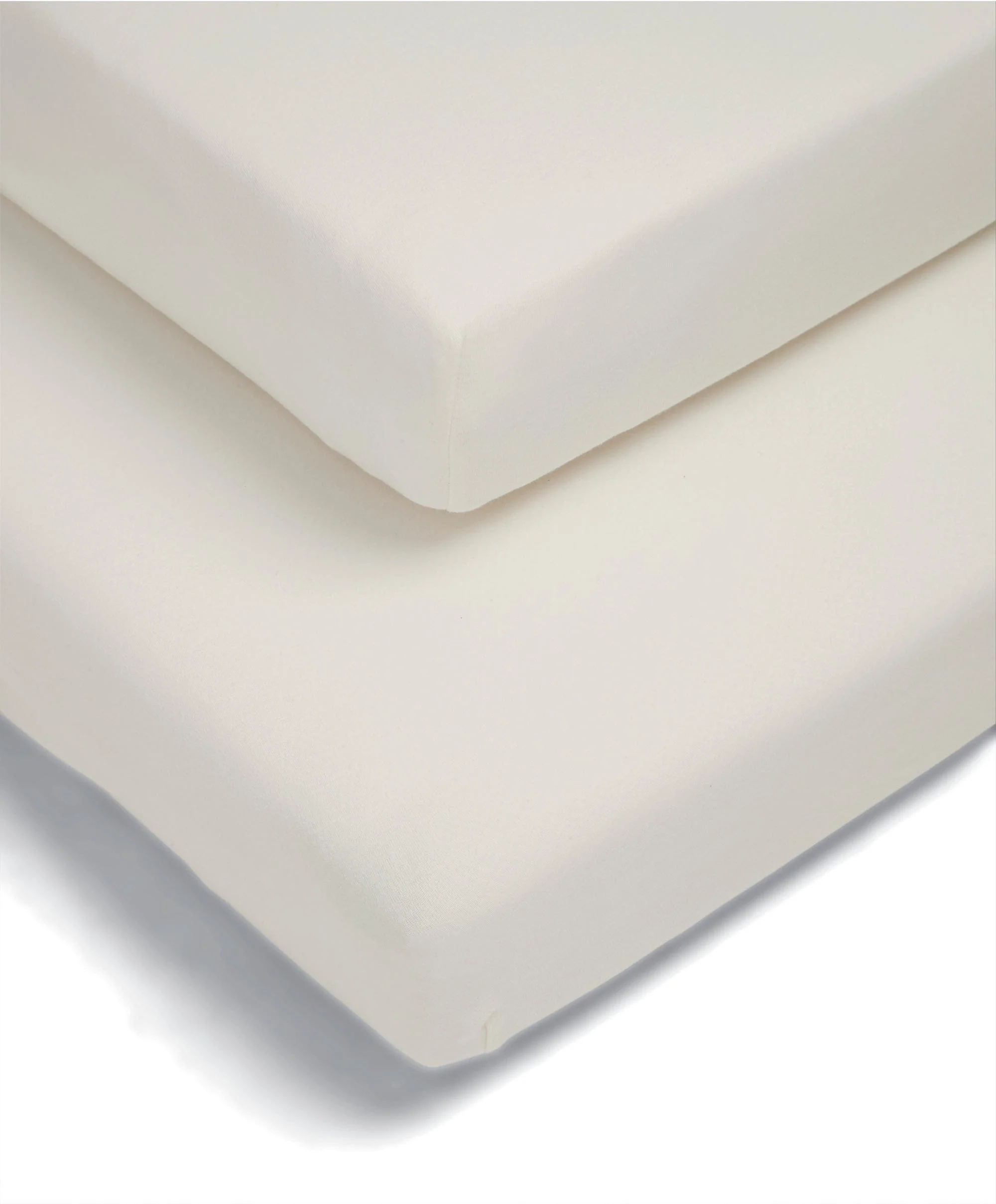 Petite Cot Fitted Sheets (2 Pack) - Cream - Image 2