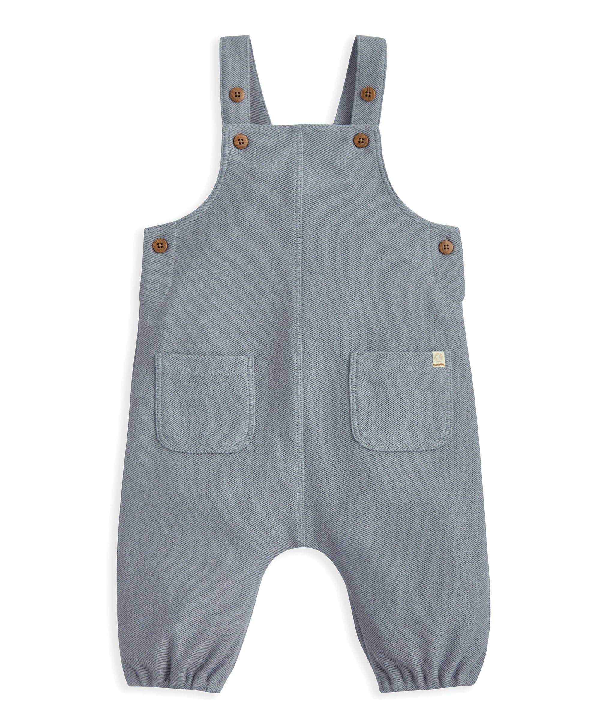 Striped Dungarees & Bodysuit Set (2 Pieces) – Blue - Image 3
