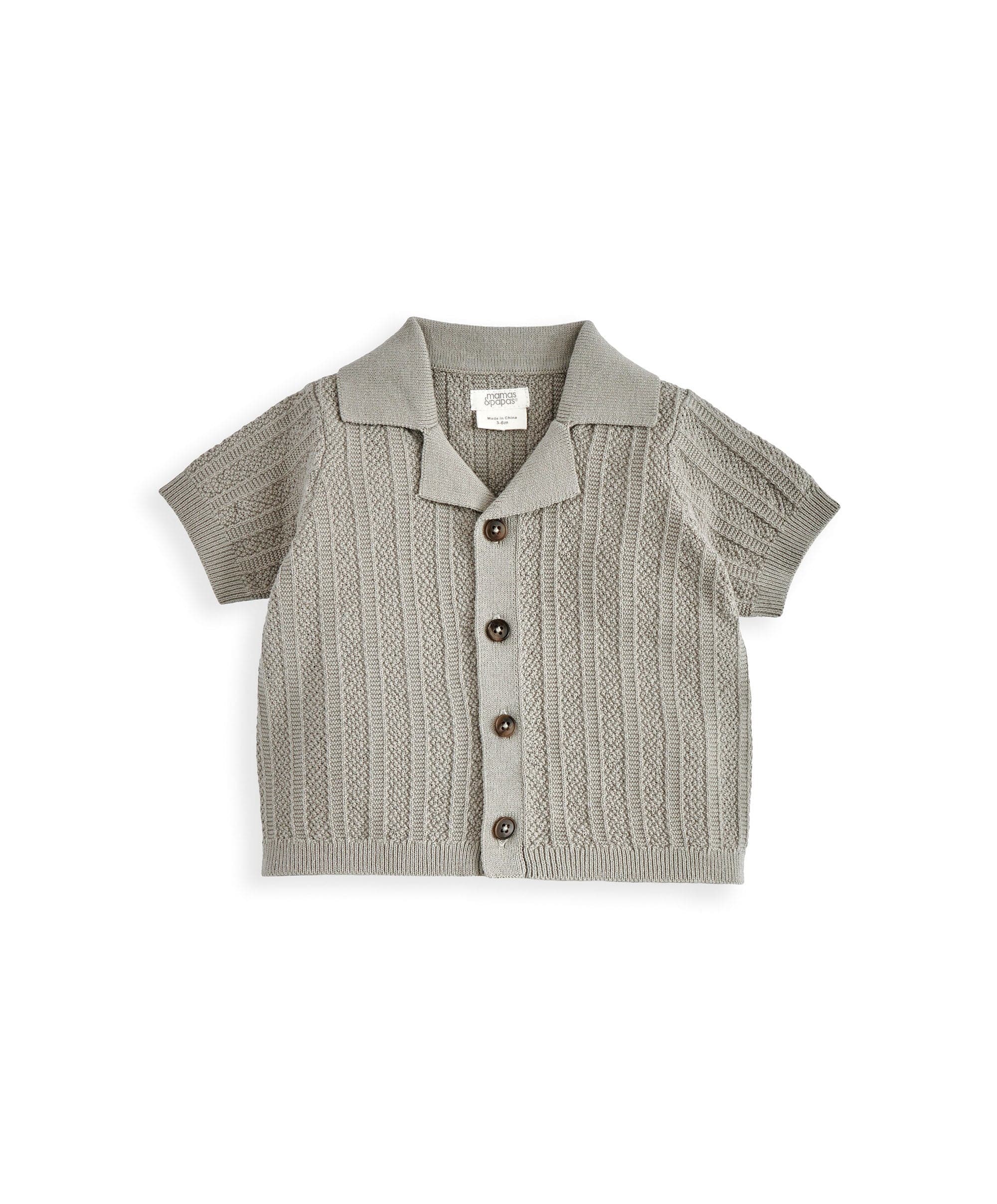 Knitted Shirt & Shorts Outfit Set - Image 2
