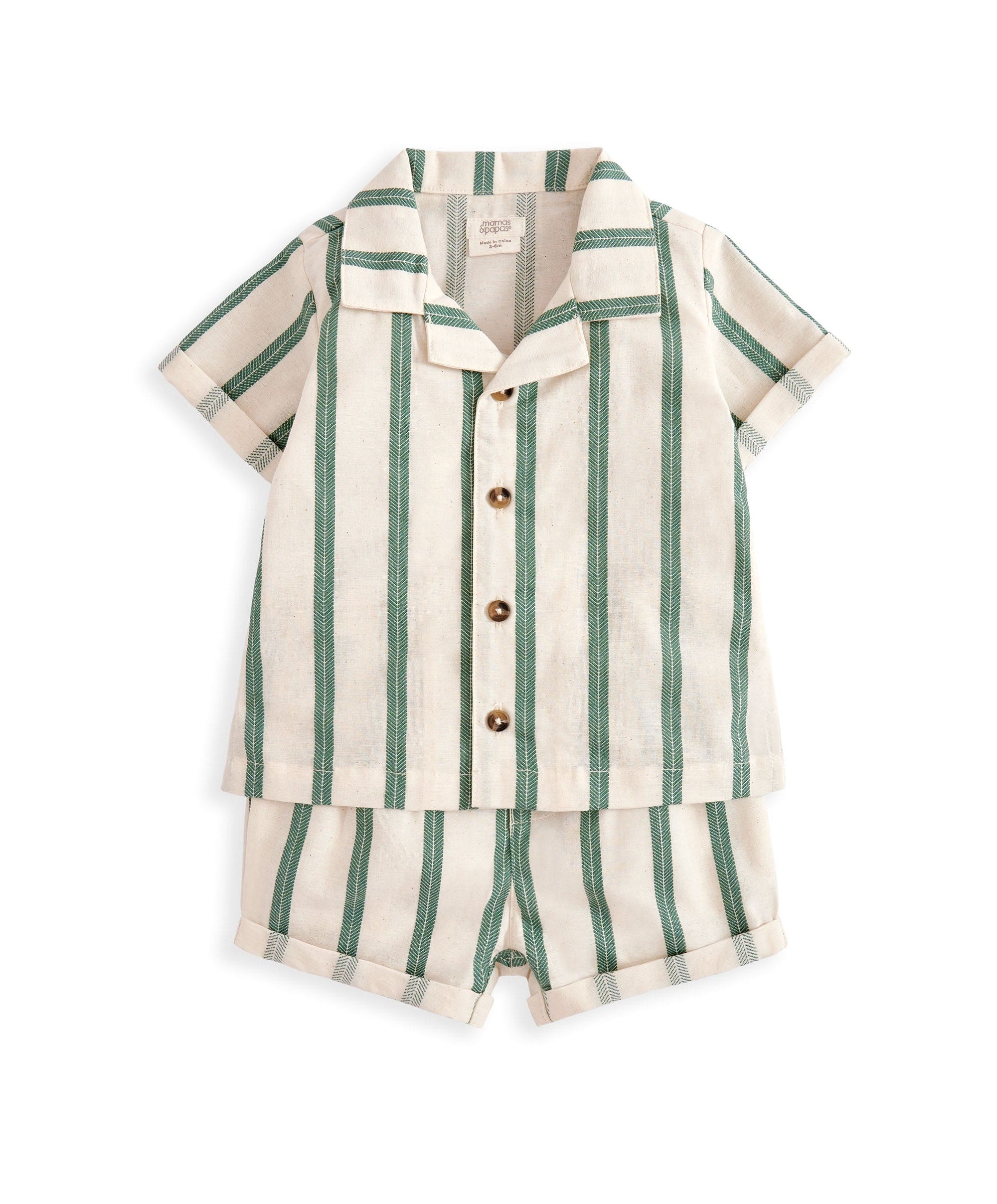 Green Shirt & Shorts Outfit Set - Image 4