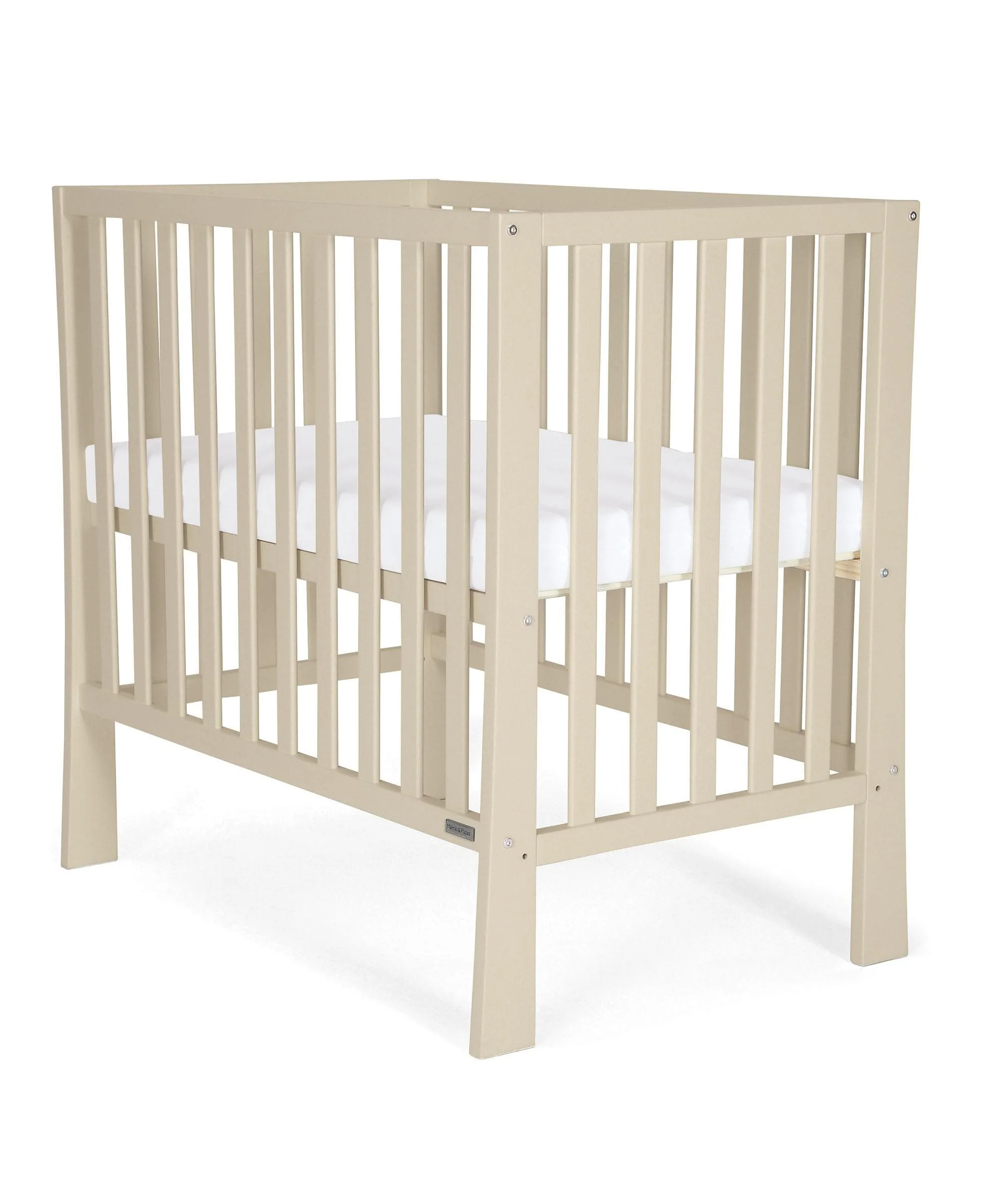 Petite Cot Bundle with Essential Airflow Fibre Mattress (4 Pieces) - Cashmere - Image 2
