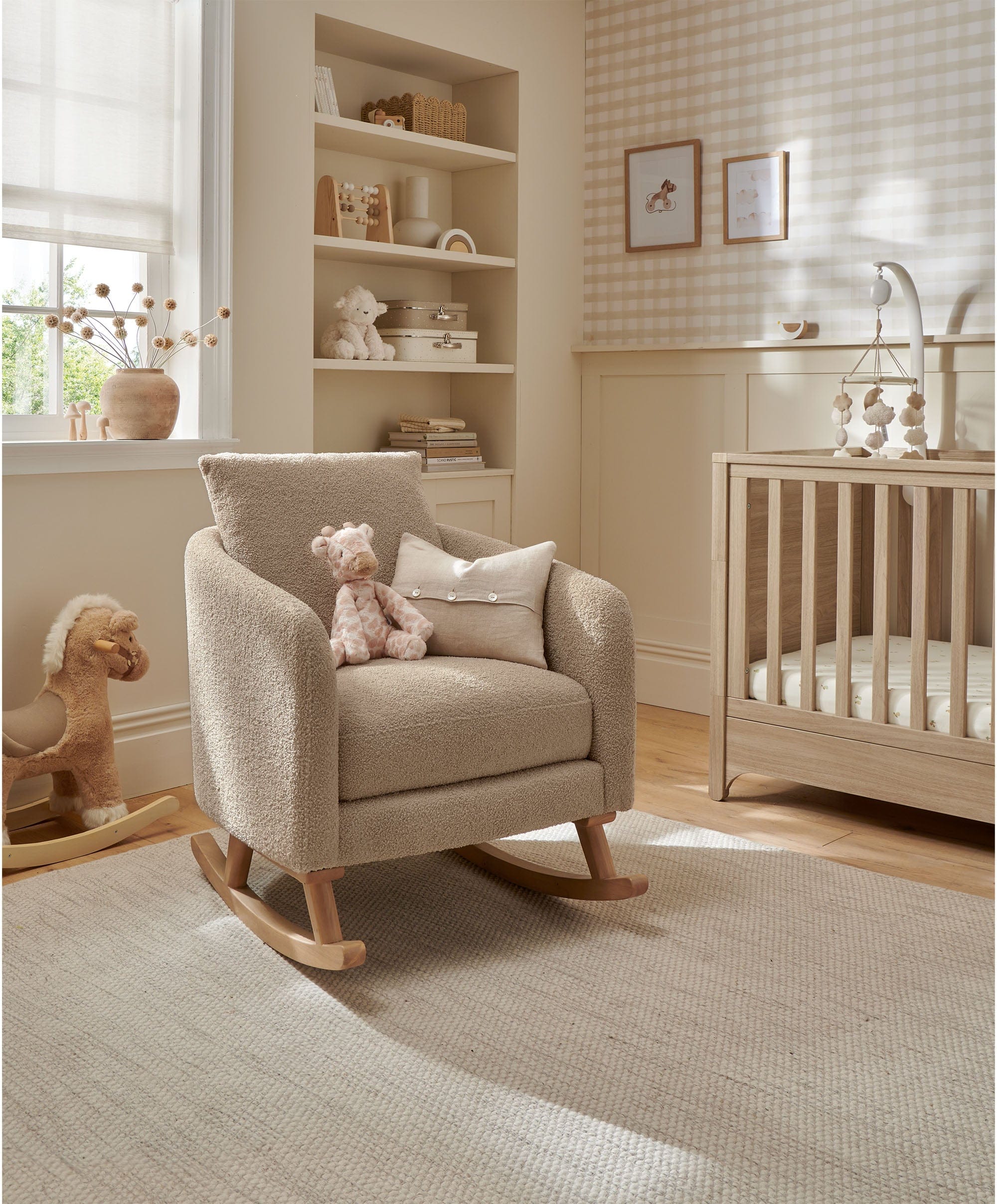 Alma Nursing Chair - Fawn Boucle