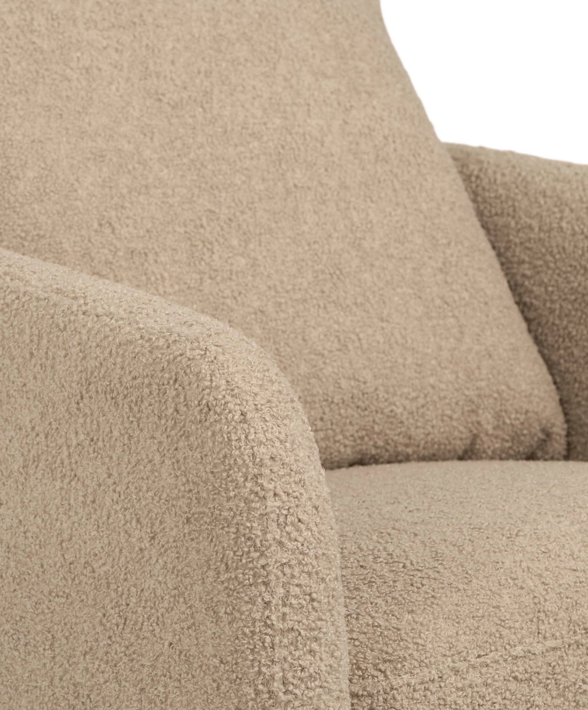 Alma Nursing Chair & Stool - Fawn Boucle - Image 7