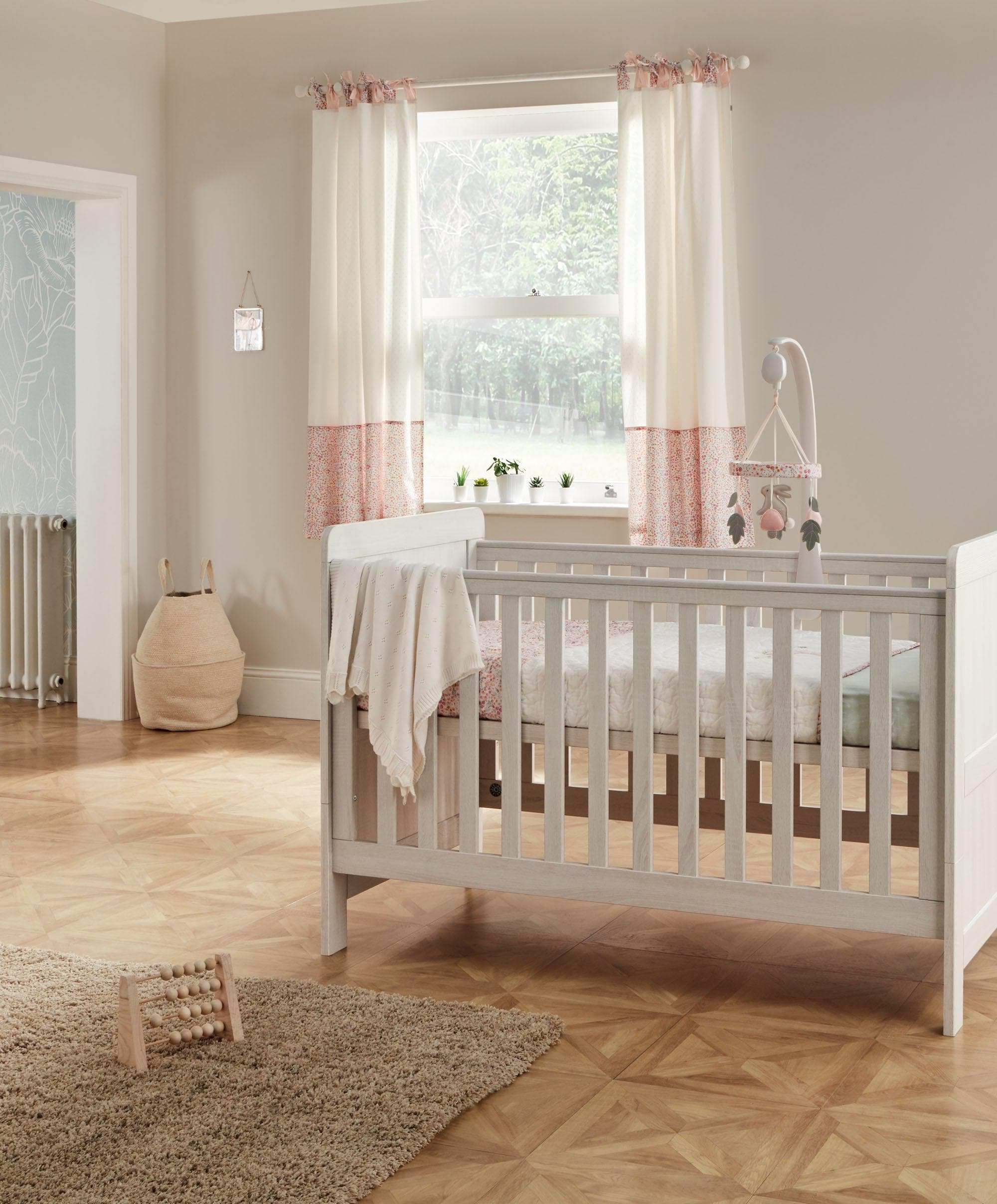 Atlas Cotbed & Luxury Hybrid Twin Mattress Bundle - Nimbus White - Image 2