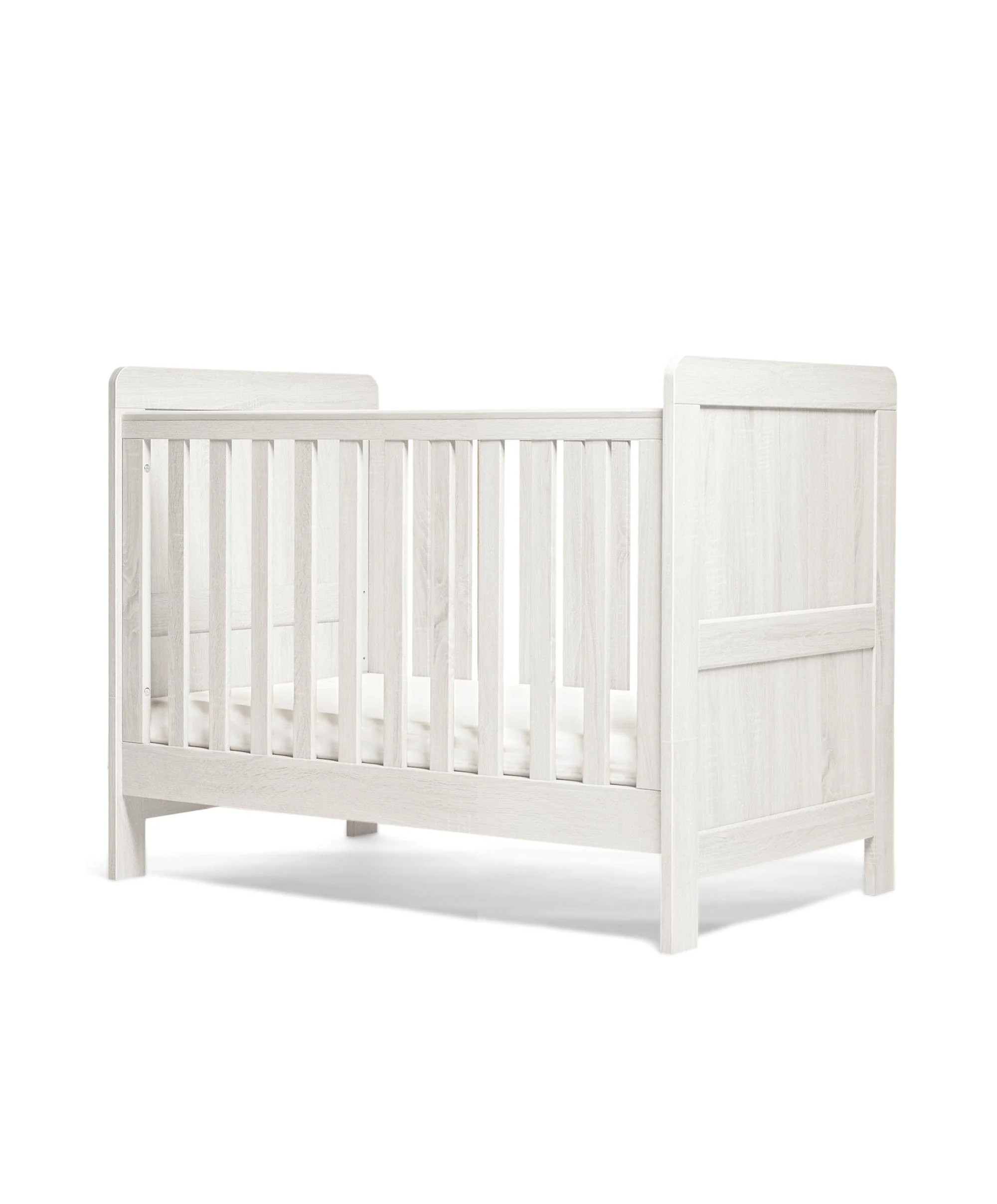 Atlas 2 Piece Small Cotbed Set with Dresser Changer - White - Image 4