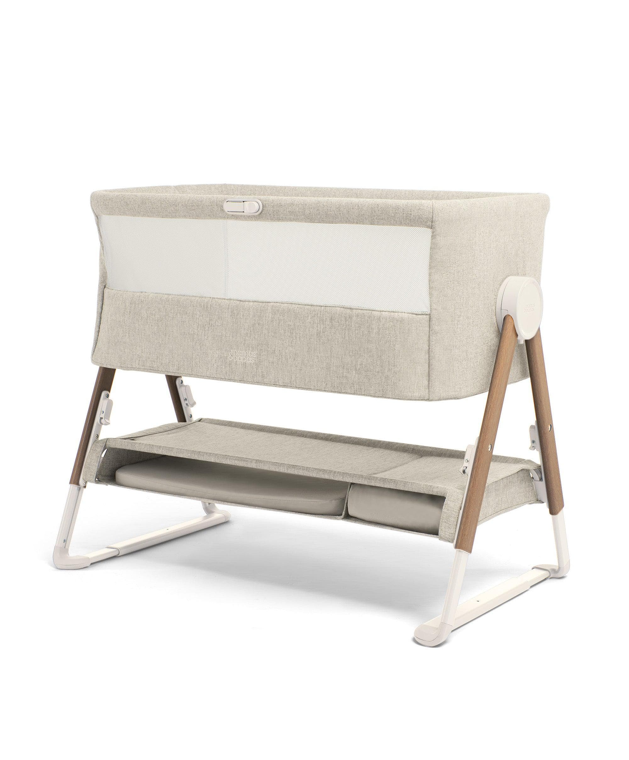 Atlas Nursery Bundle with Lua Bedside Crib (6 Piece) – White - Image 11