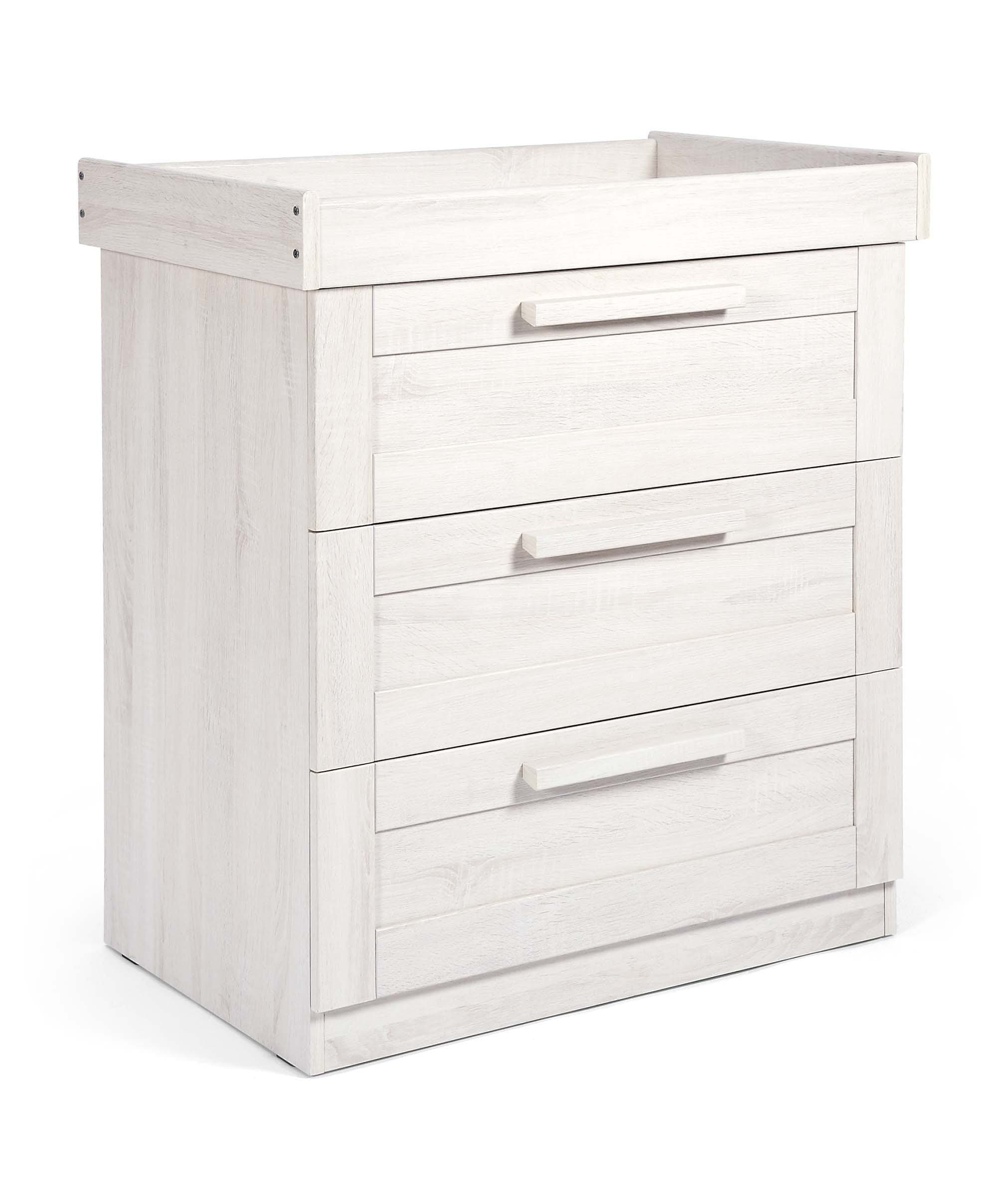 Atlas Nursery Bundle with Lua Bedside Crib (6 Piece) – White - Image 6