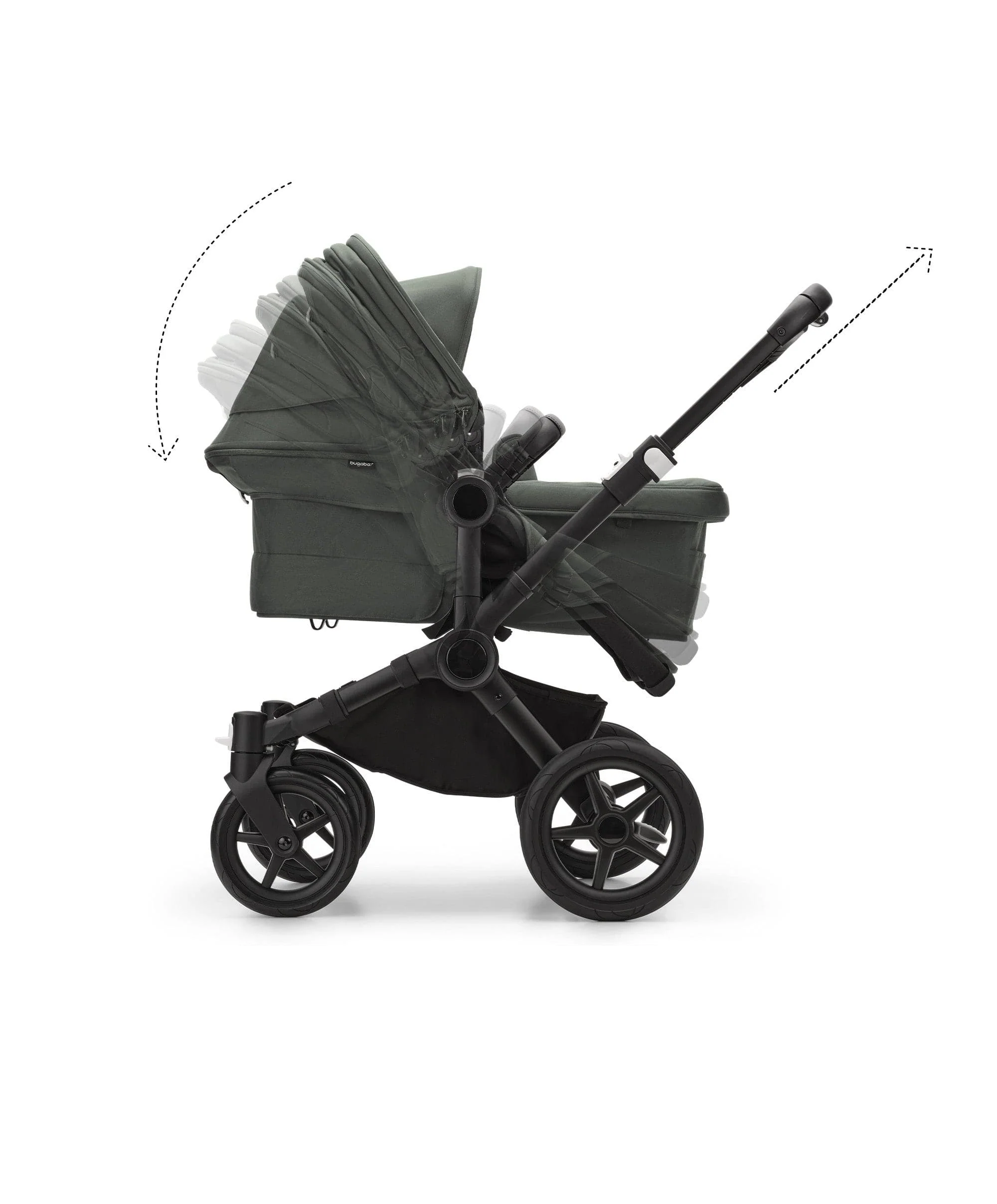 Bugaboo Donkey 5 Double Carrycot & Seat Pushchair - Forest Green - Image 15
