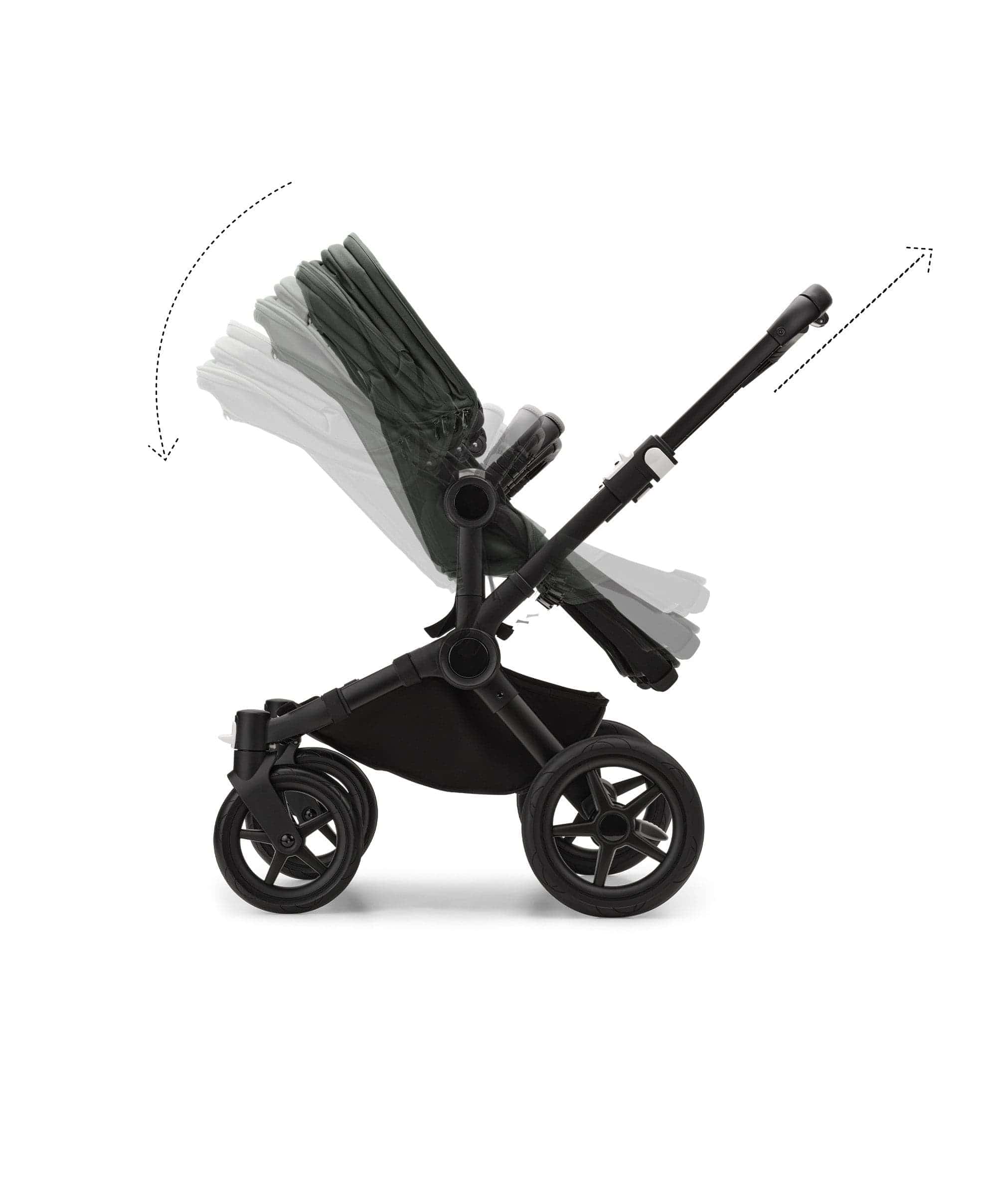 Bugaboo Donkey 5 Twin Carrycot & Seat Pushchair - Forest Green - Image 5