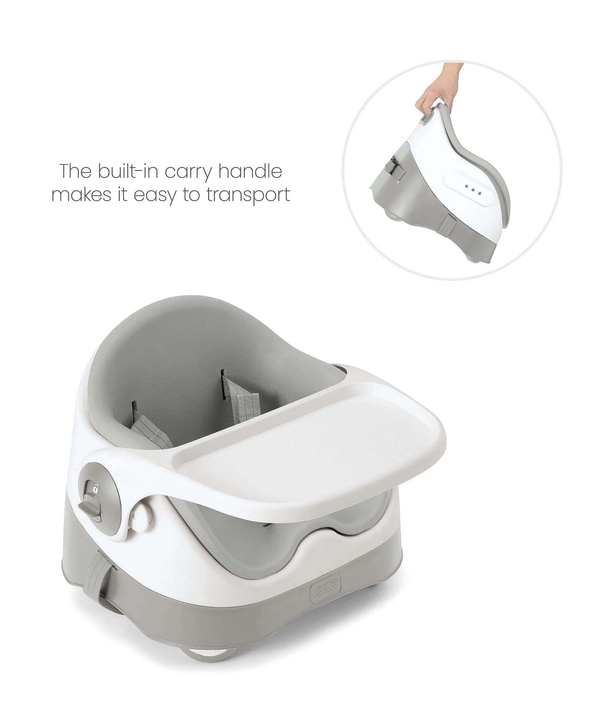 Bud 2-in-1 Booster Seat - Pebble Grey - Image 12