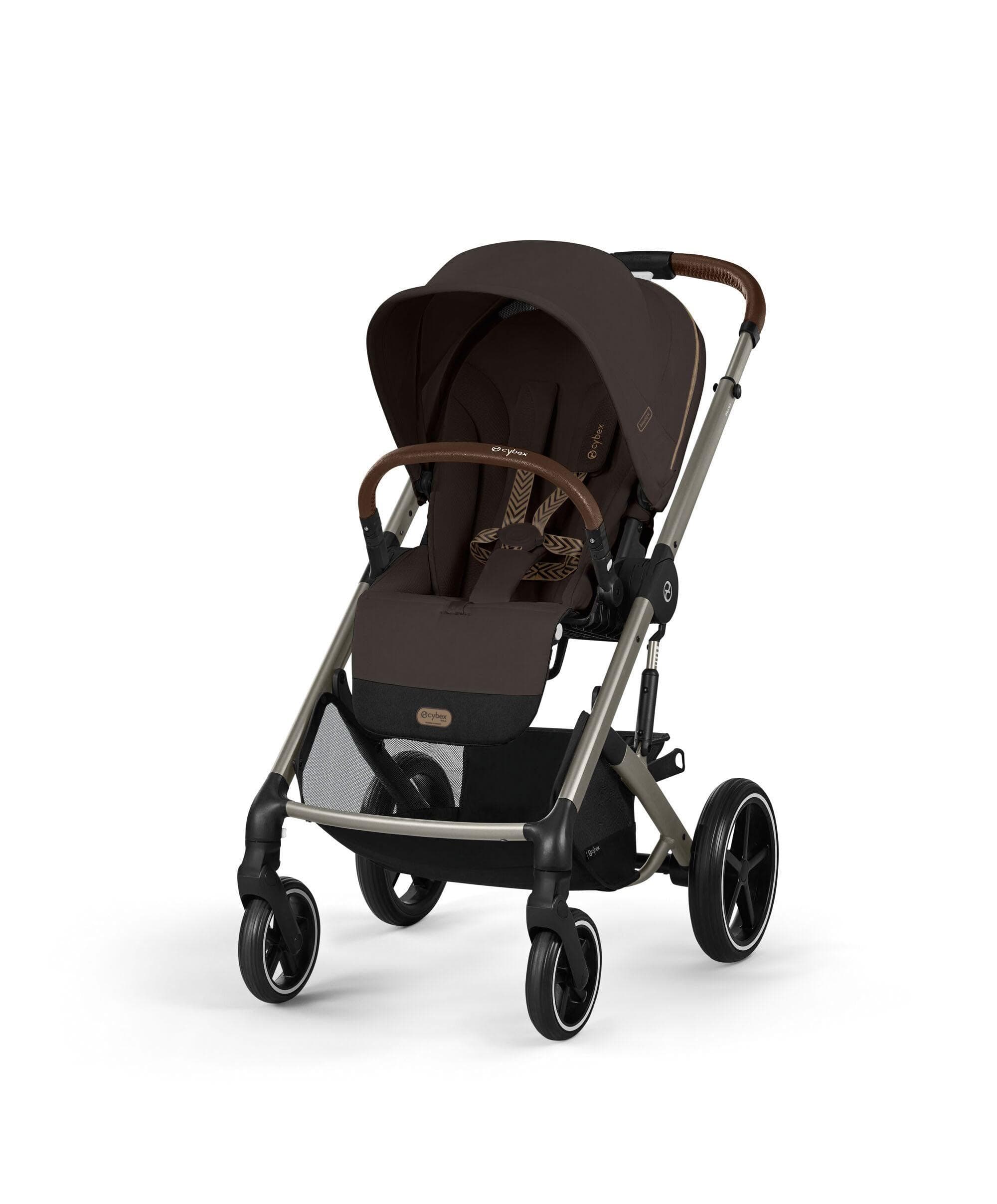 Cybex Balios S Lux Pushchair Bundle With Cybex Cloud T i-Size Rotating Baby Car Seat & Base (7 Pieces) - Chocolate Brown - Image 2