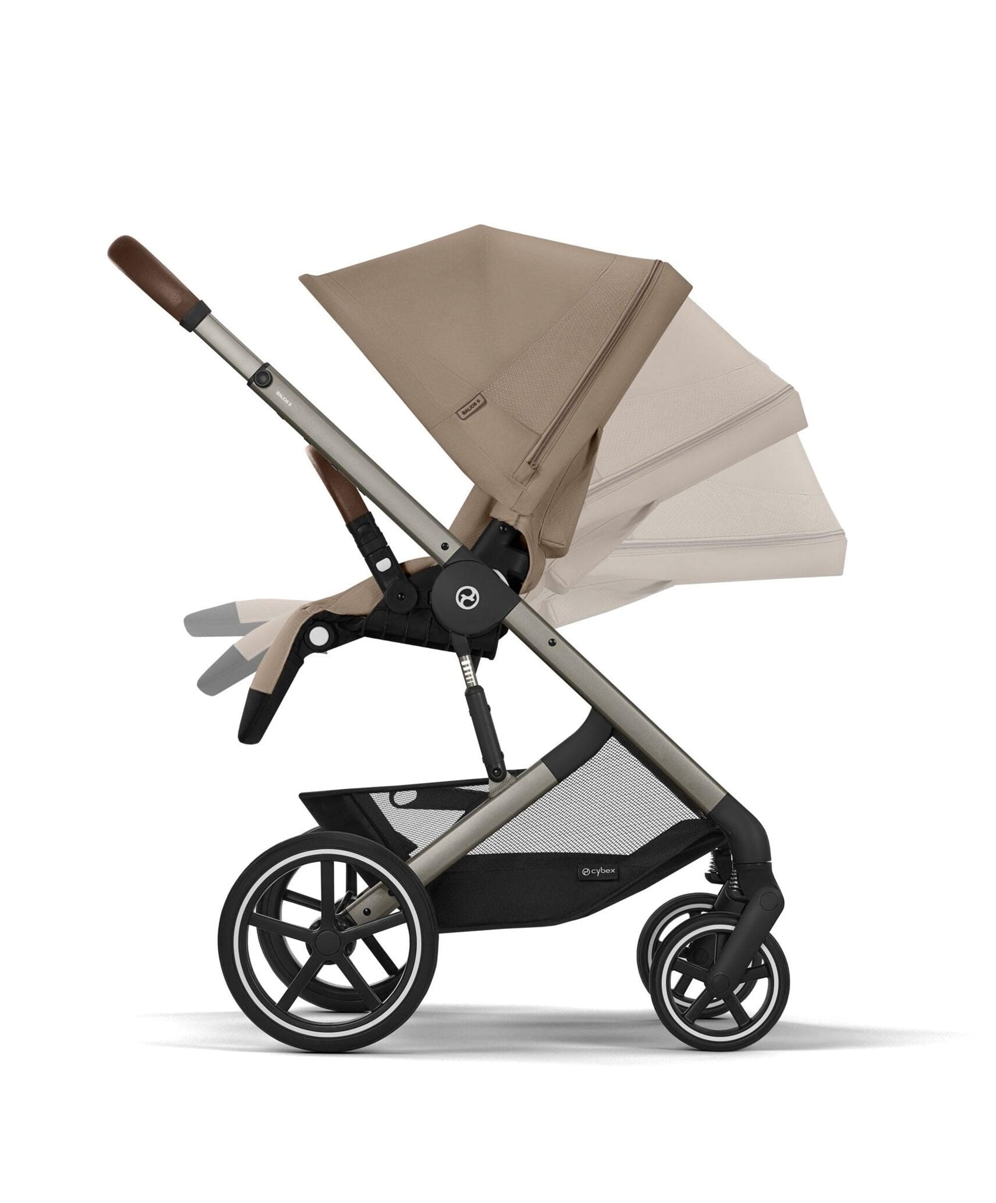 Cybex Balios S Lux Pushchair Bundle With Cybex Cloud T i-Size + Baby Car Seat & Base (7 Pieces) - Almond Beige - Image 7
