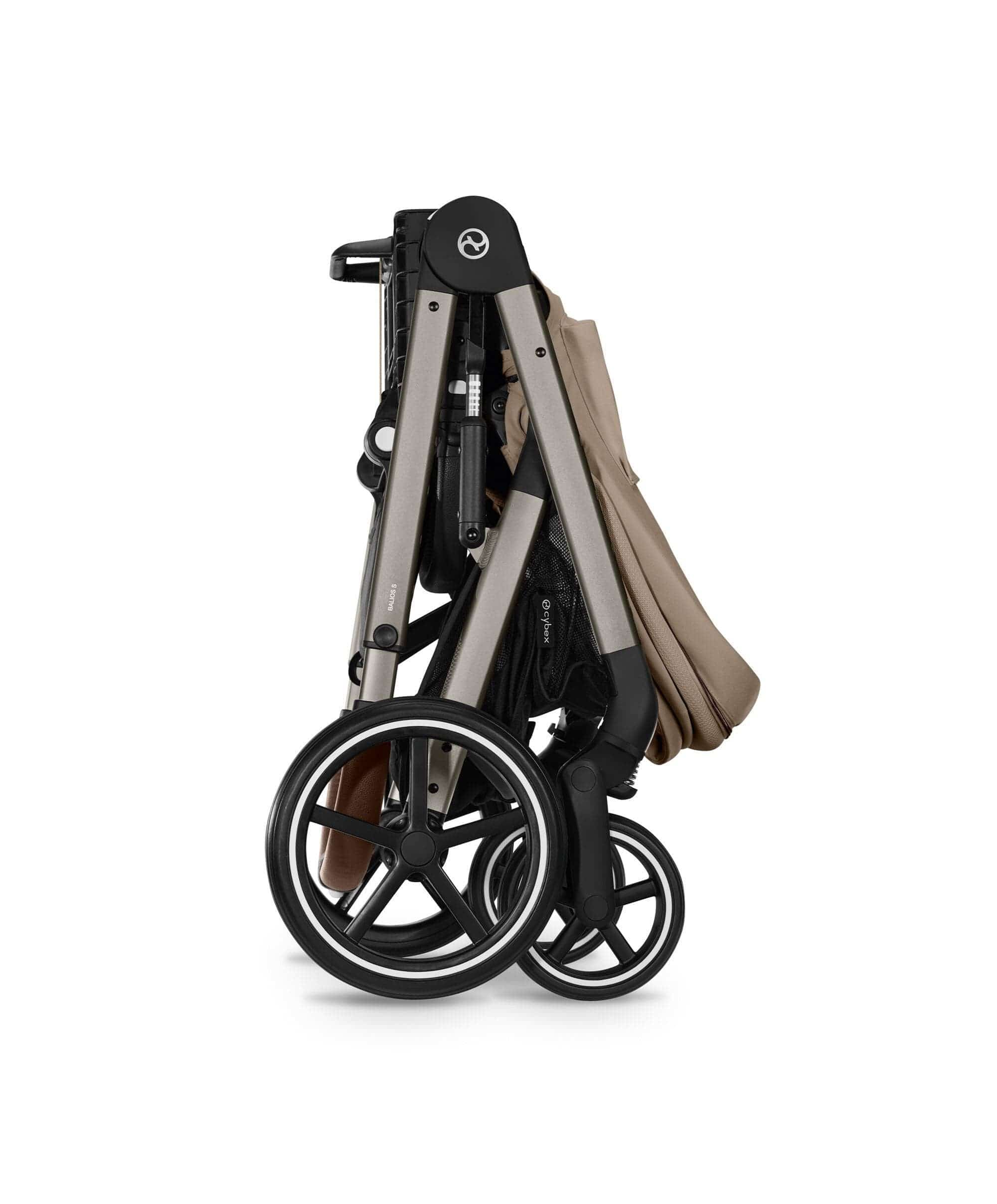 Cybex Balios Pushchair Bundle with Cybex Aton B2 i-Size Car Seat (6 Pieces) - Almond Beige - Image 7