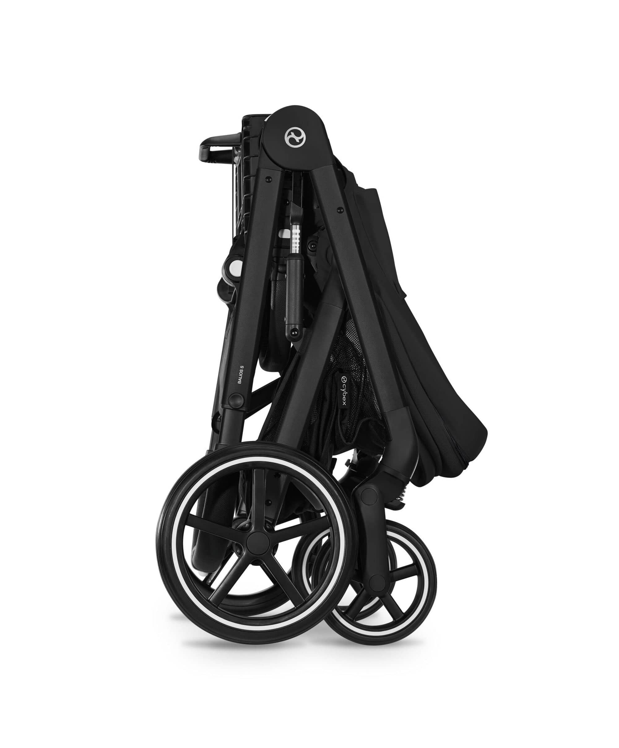 Cybex Balios Pushchair Bundle with Cybex Aton B2 i-Size Car Seat & Base (6 Pieces) - Moon Black - Image 5