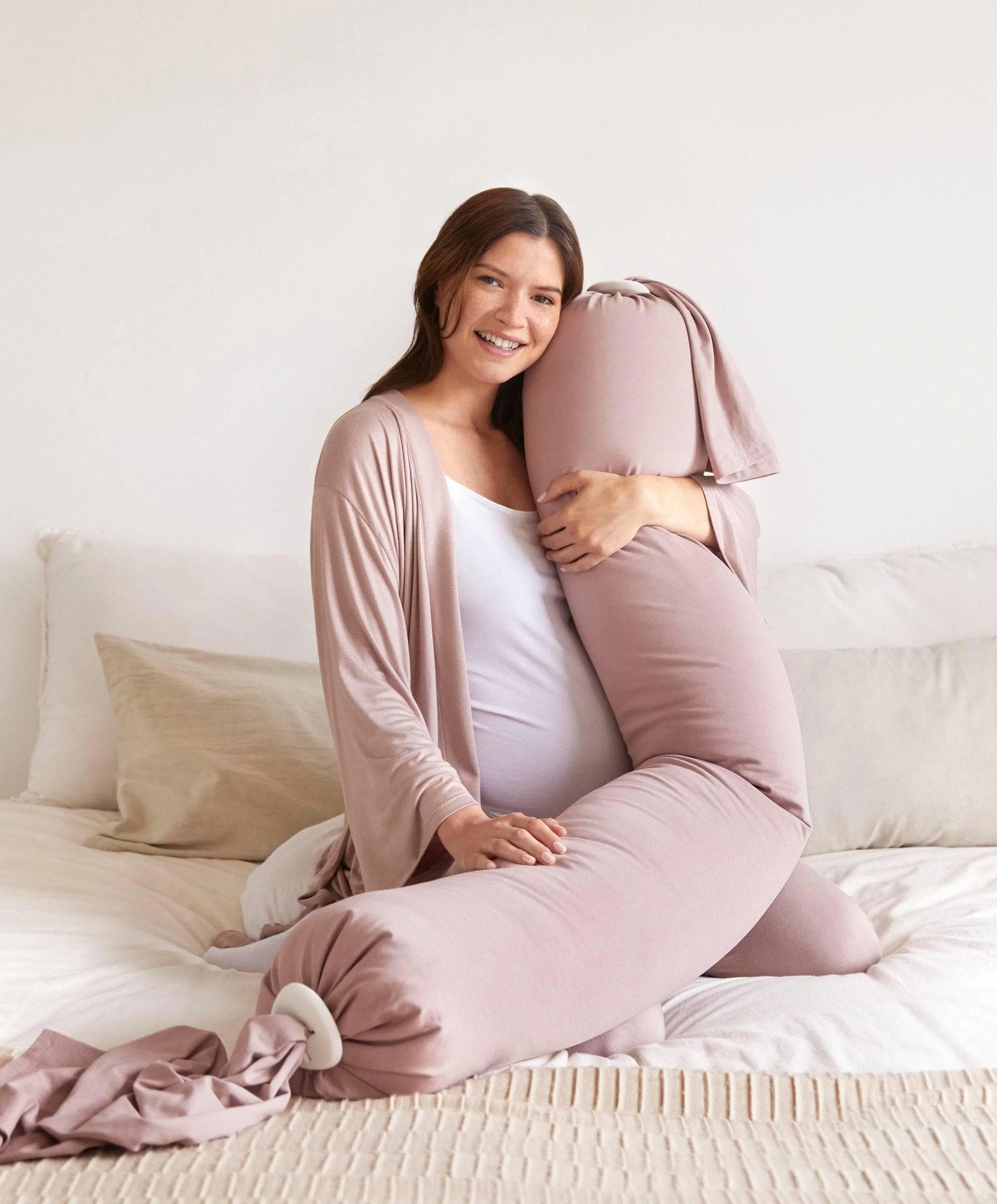 bbhugme™ Pregnancy Pillow Kit - Dusty Pink - Image 2