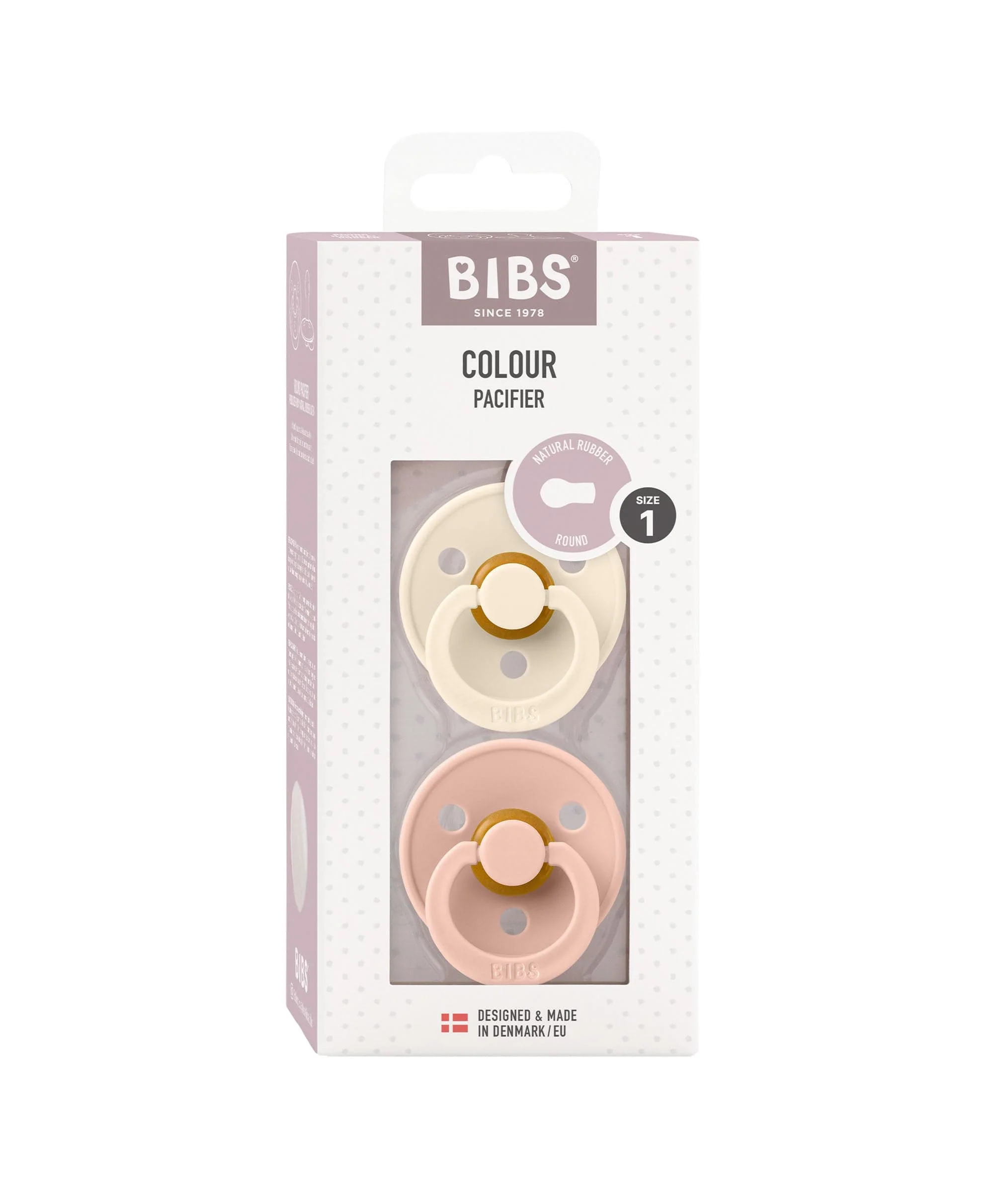 BIBS Dummies Bundle Size 1 (3 Pieces) – Blush/Ivory/Vanilla - Image 3