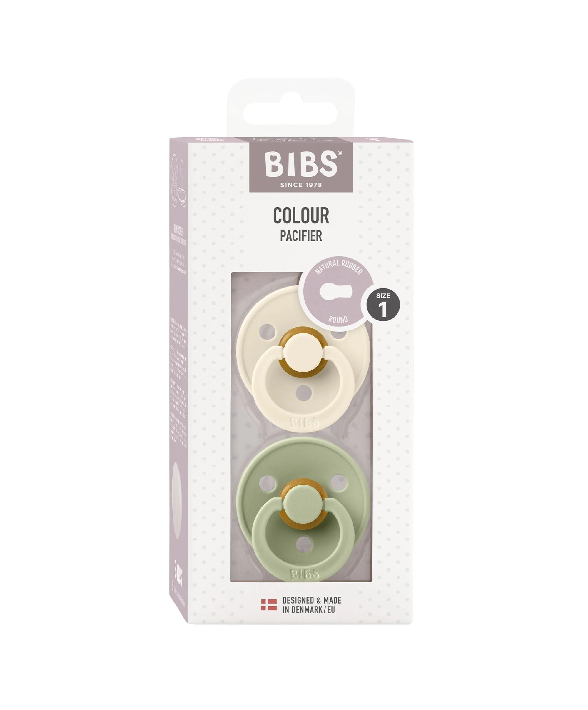 BIBS Dummies Bundle Size 1 (3 Pieces) – Sage/Ivory/Vanilla - Image 3