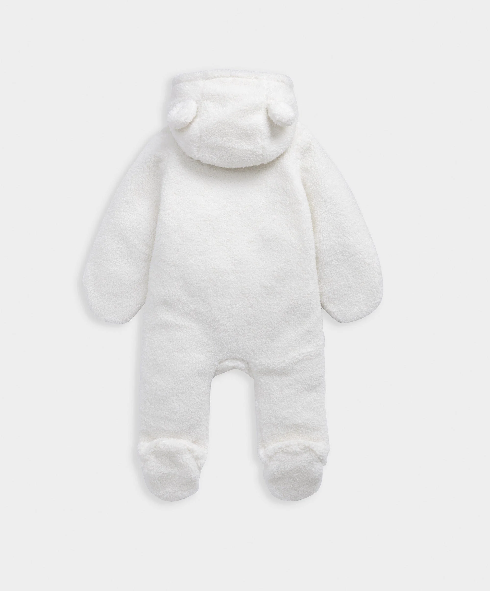 Cream Borg Pramsuit - Image 3