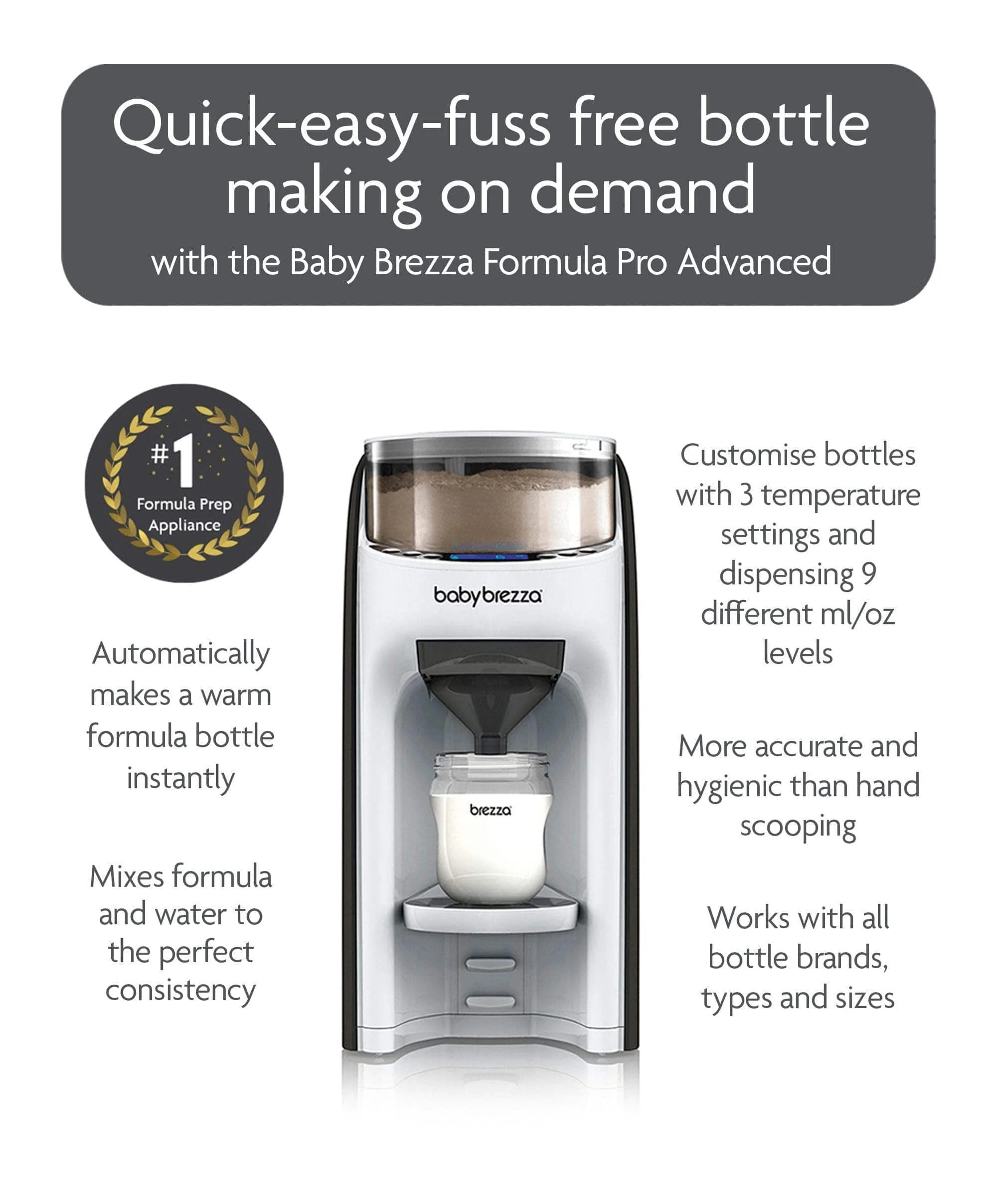 Baby Brezza Formula Pro & Bottle Washer Pro Bundle - White - Image 2