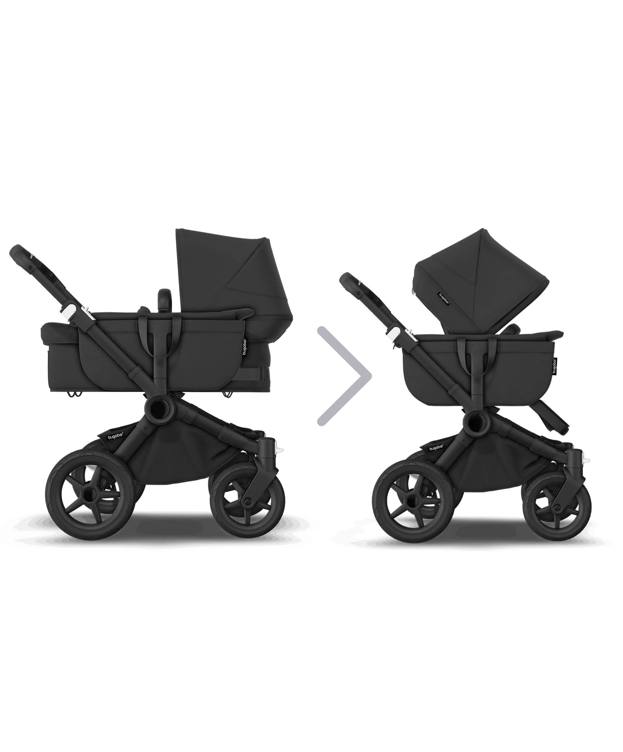 Bugaboo Donkey 5 Mono Complete Pushchair & Carrycot - Midnight Black - Image 3