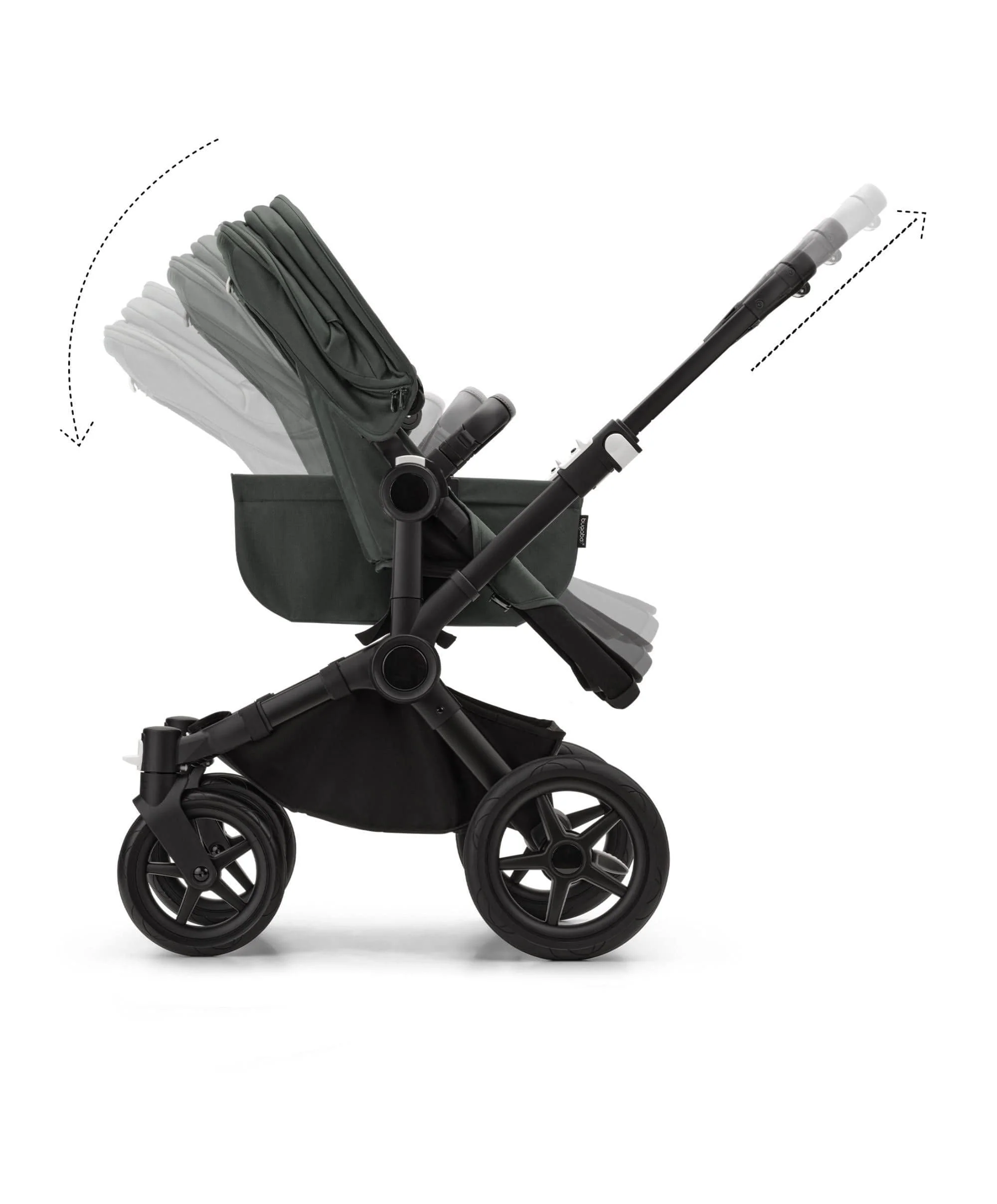 Bugaboo Donkey 5 Mono Complete Pushchair & Carrycot - Forest Green - Image 13