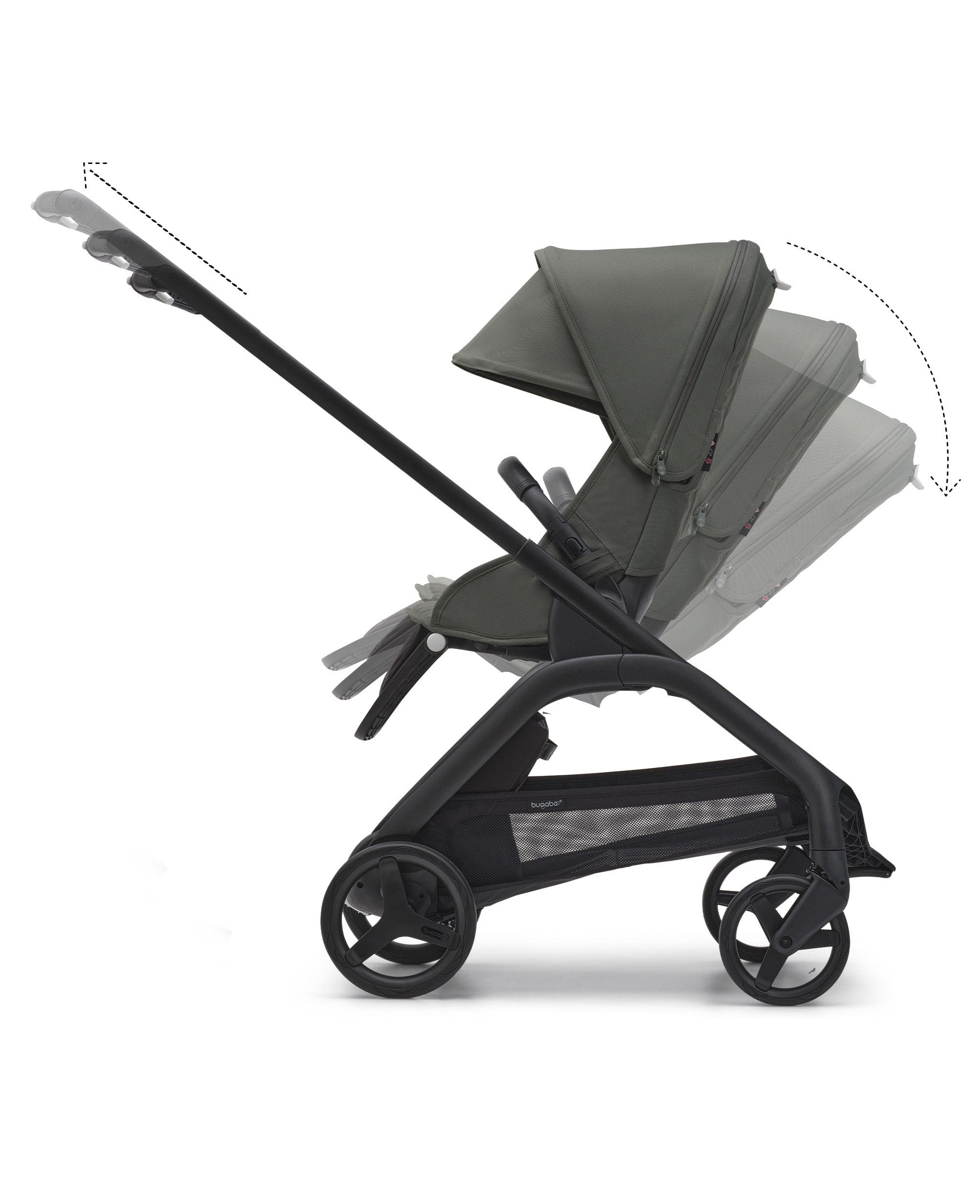 Bugaboo Dragonfly Complete Stroller - Midnight Black - Image 11