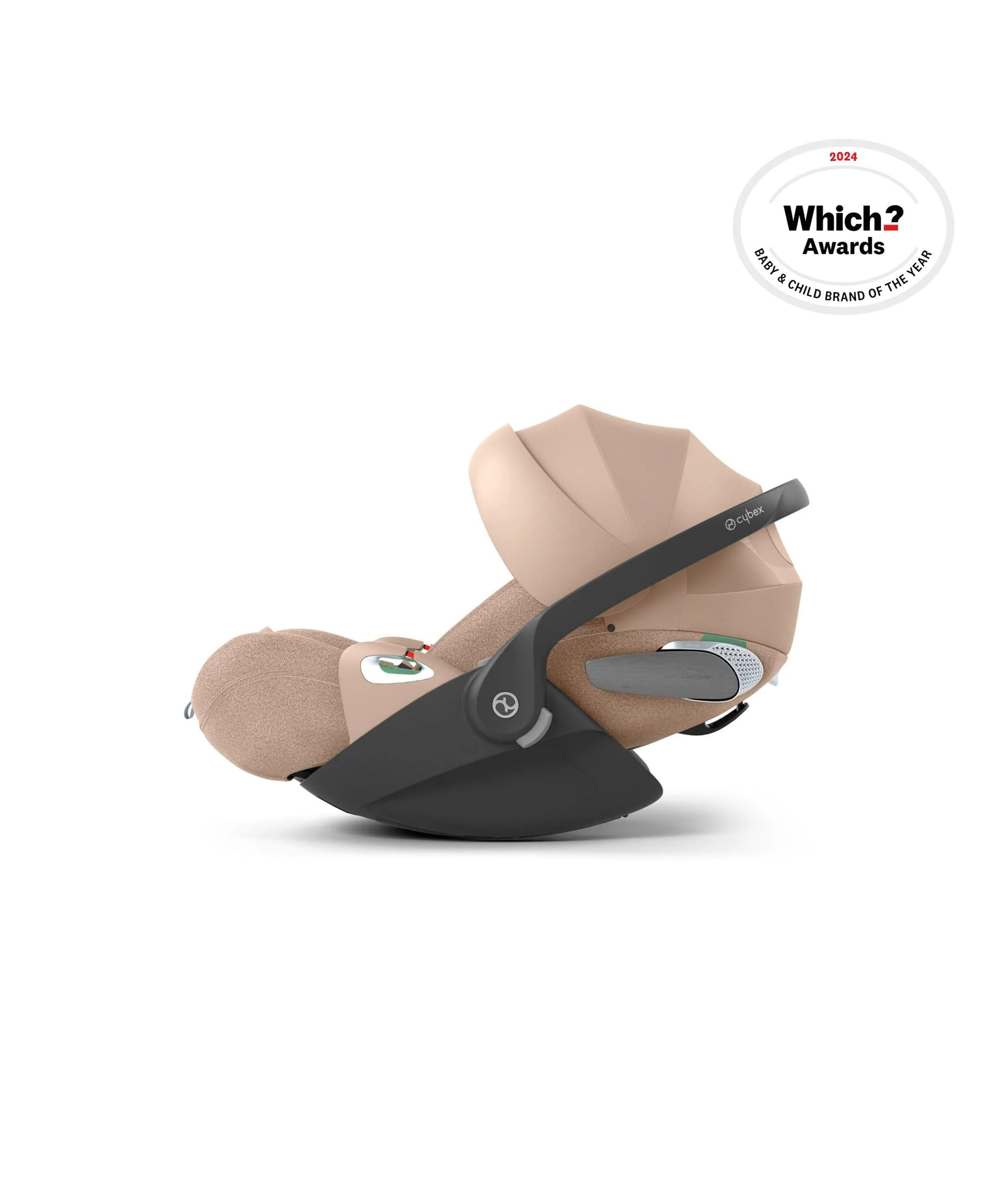Cybex Cloud T i-Size Plus Rotating Baby Car Seat - Cozy Beige - Image 2
