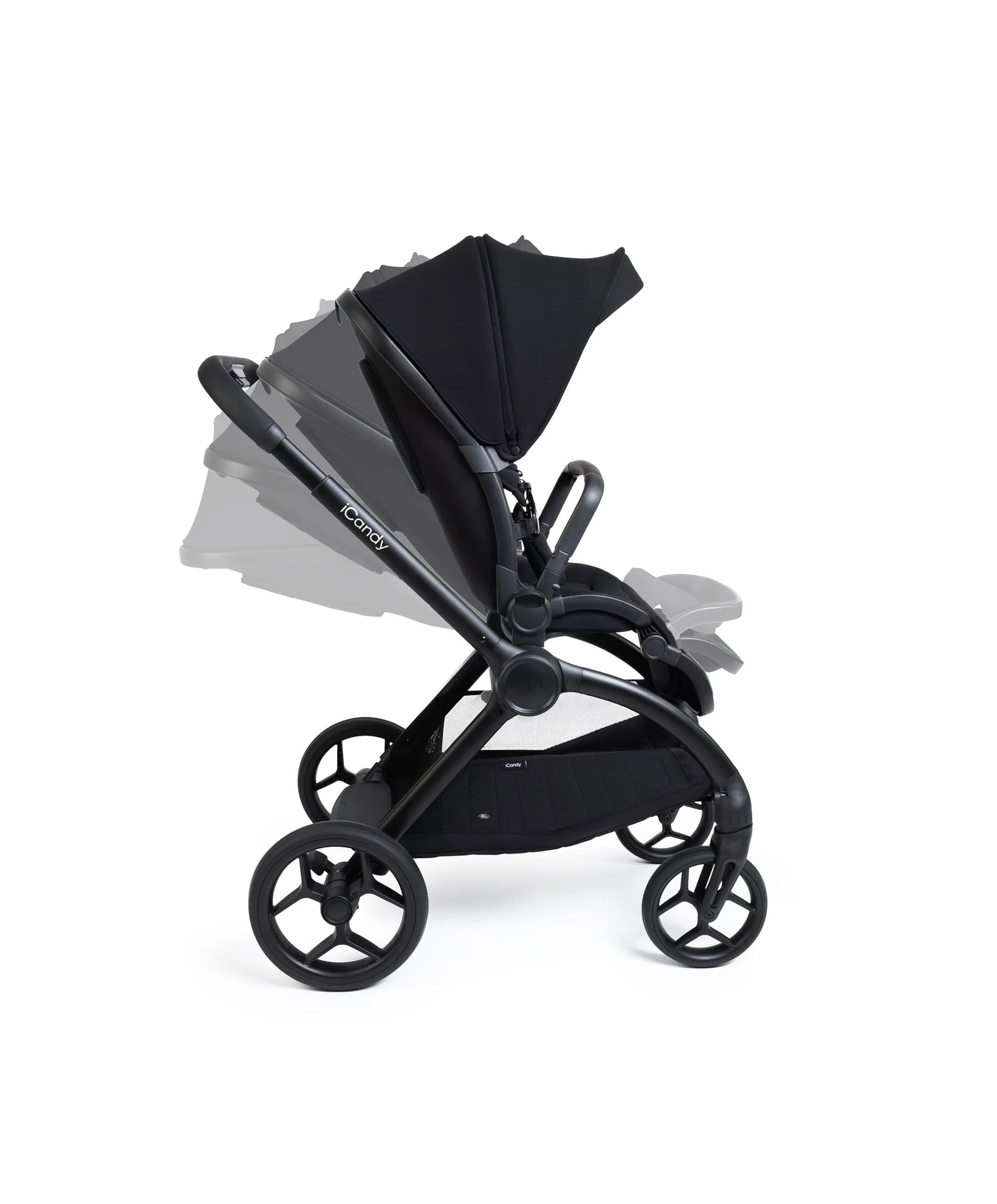 iCandy Core 2 Pushchair Bundle With Cybex Cloud T+ Car Seat & Base - Black - Image 4