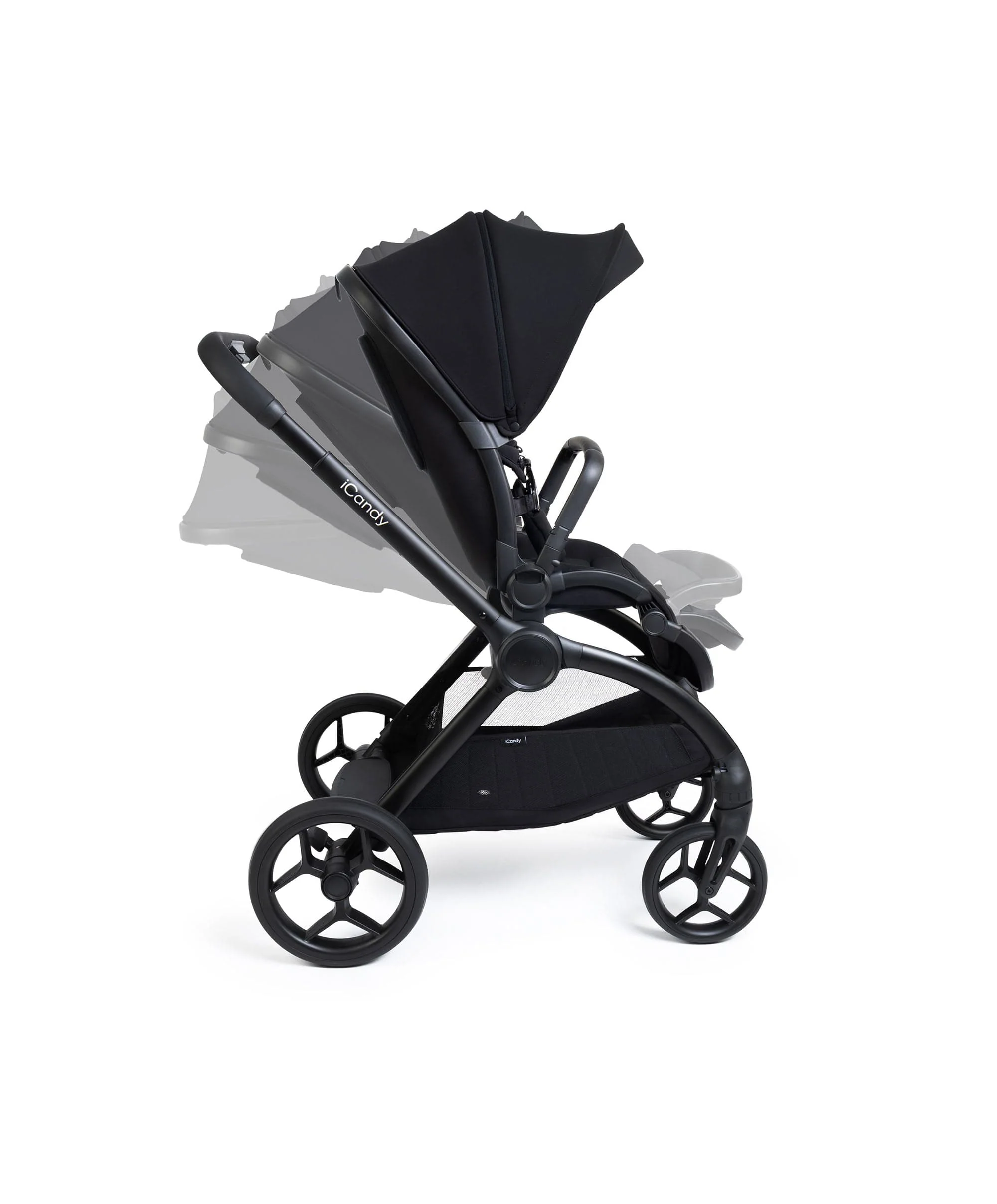 iCandy Core 2 Pushchair Bundle With Cybex Cloud T+ Car Seat & Base - Black - Image 5