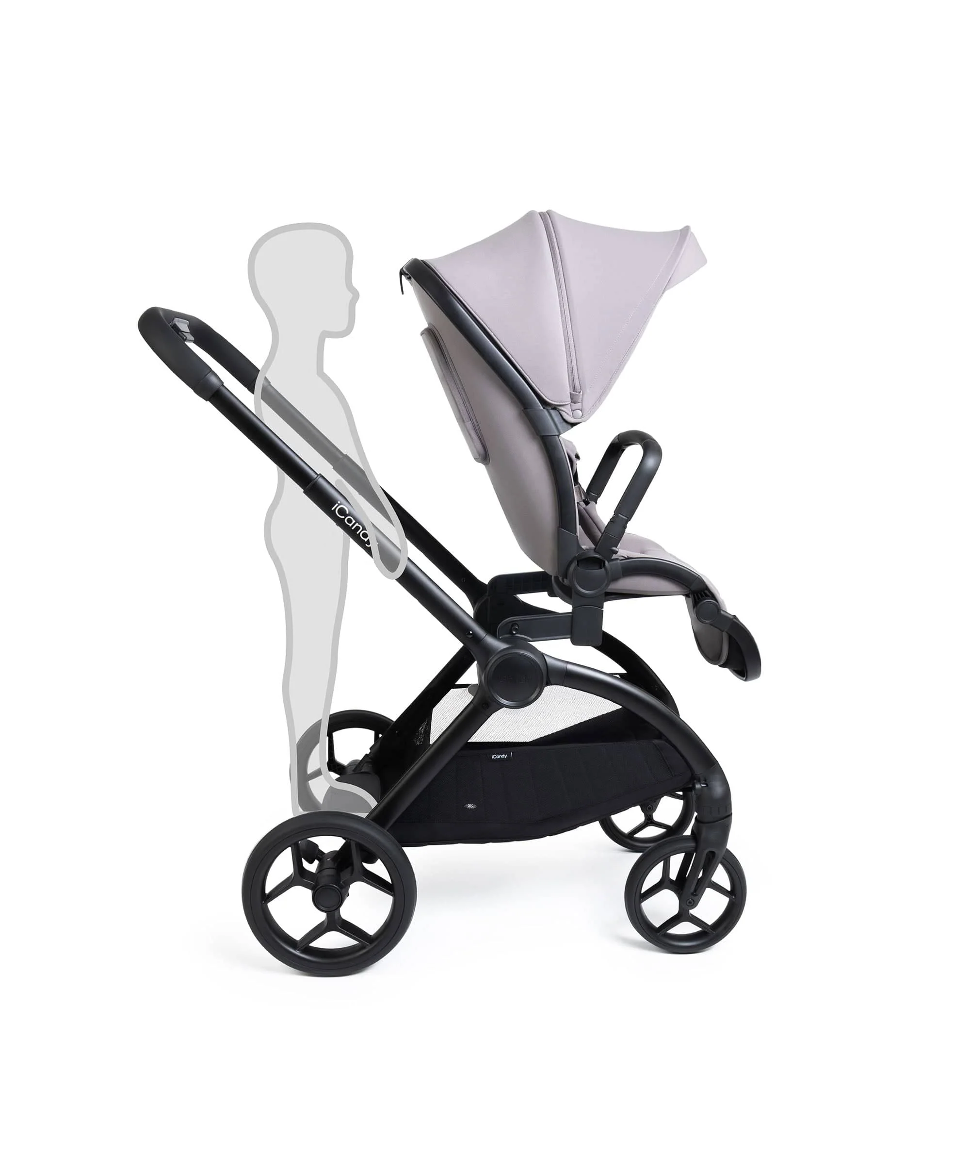 iCandy Core 2 Pushchair Bundle With Maxi-Cosi Pebble 360 Pro Car Seat & Base - Storm Grey - Image 4