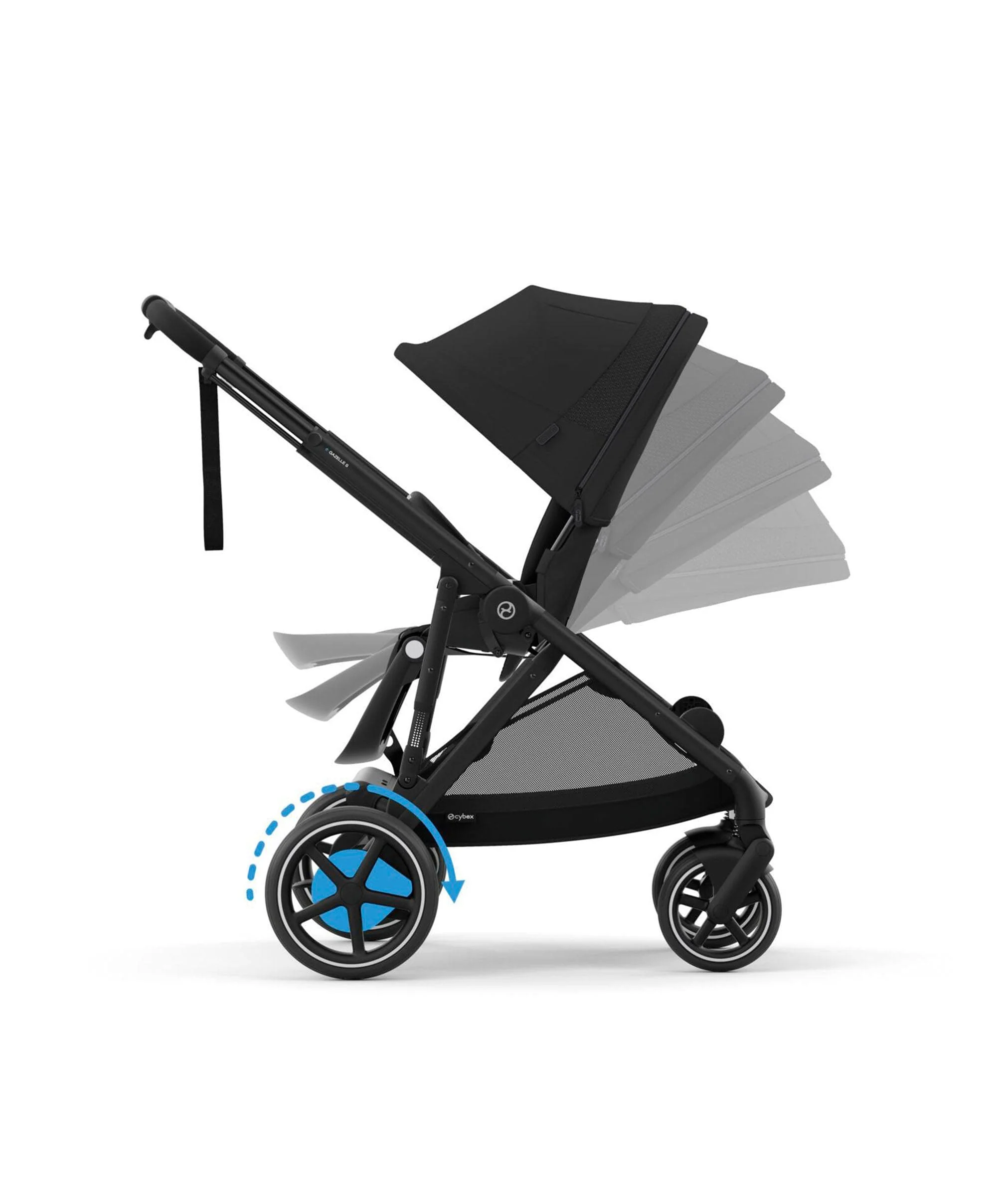 Cybex e-Gazelle S Electric Single to Double Pushchair Bundle (5 Pieces) – Black - Image 5