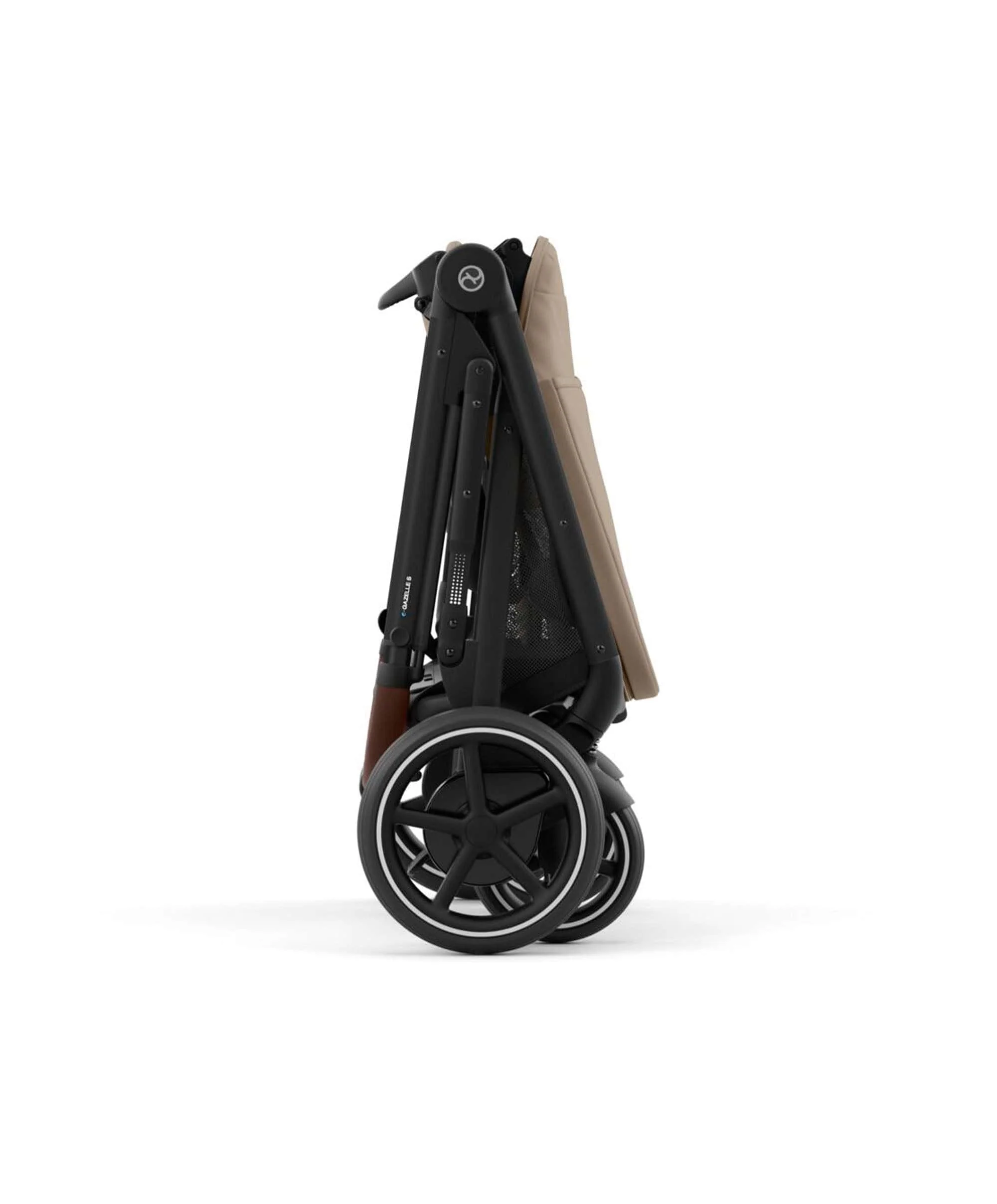 Cybex e-Gazelle S Electric Pushchair Bundle with Cybex Aton B2 i-Size Car Seat and Base (6 Pieces) – Almond Biege - Image 6