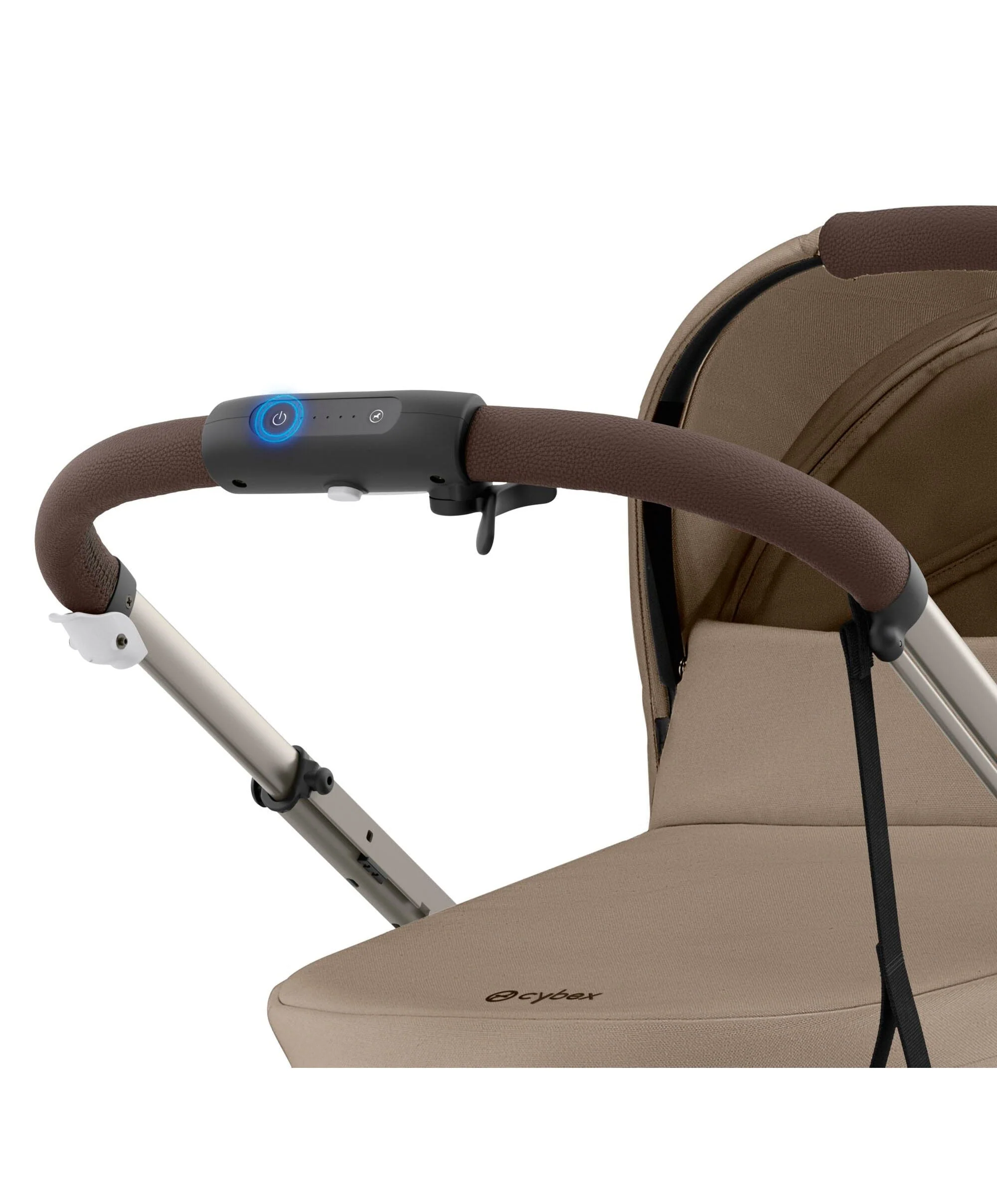 Cybex e-Gazelle S Electric Pushchair Bundle with Cybex Aton B2 i-Size Car Seat and Base (6 Pieces) – Almond Biege - Image 11