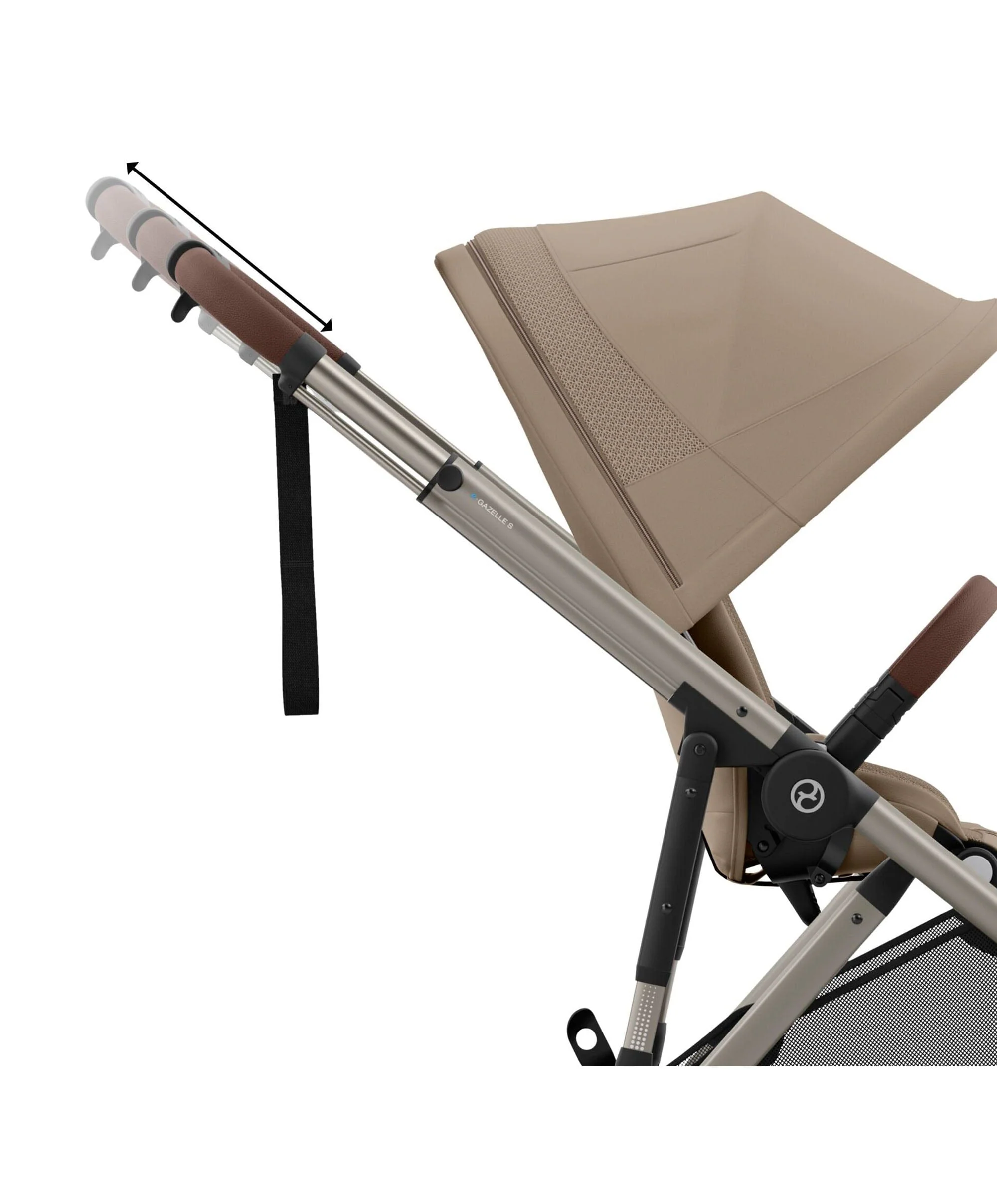 Cybex e-Gazelle S Electric Pushchair Bundle with Cybex Aton B2 i-Size Car Seat and Base (6 Pieces) – Almond Biege - Image 10