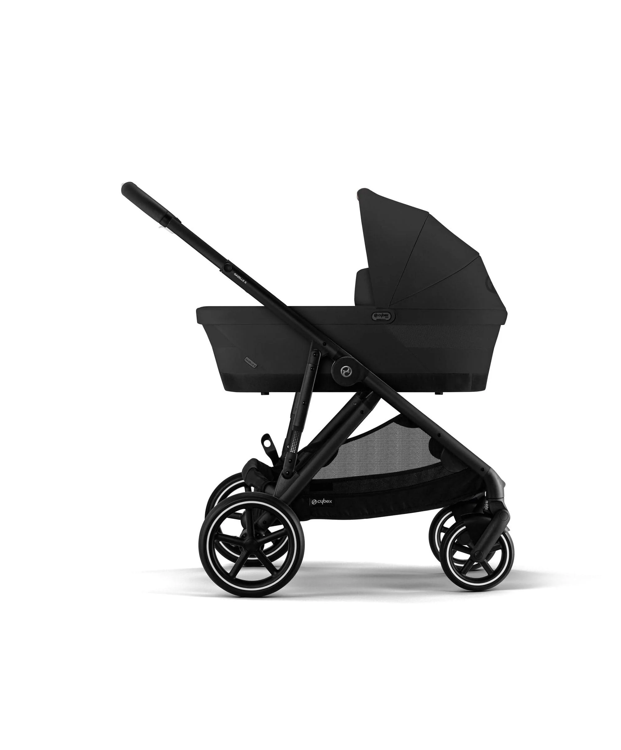 Cybex Gazelle S Pushchair Bundle With Cybex Cloud T i-Size + Baby Car Seat & Base (7 Pieces) - Moon Black - Image 7