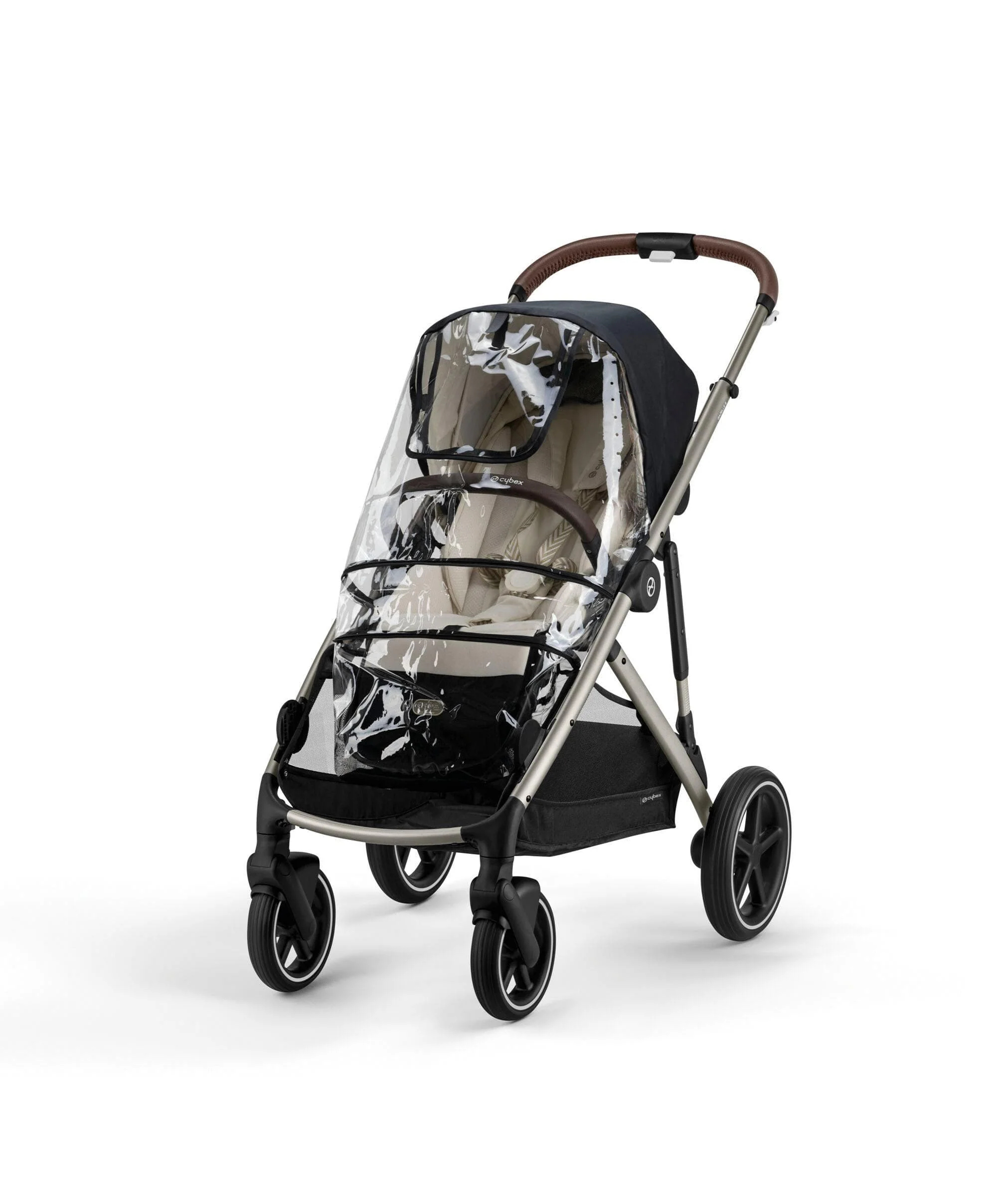 Cybex Gazelle S Pushchair Bundle with Cybex Cloud T i-Size Rotating Baby Car Seat (7 Pieces) - Moon Black - Image 10