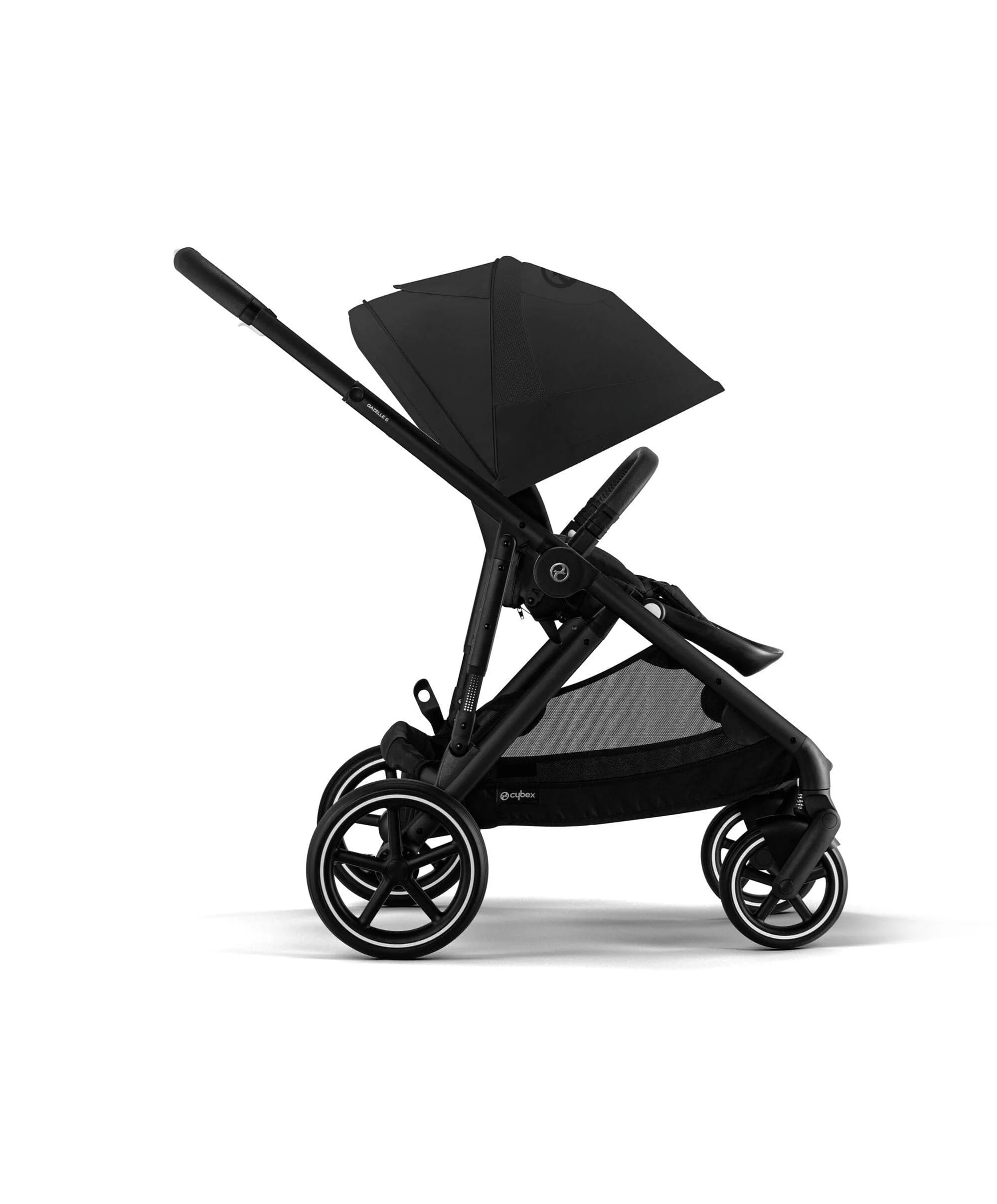 Cybex Gazelle S Pushchair Bundle with Cybex Cloud T i-Size Rotating Baby Car Seat (7 Pieces) - Moon Black - Image 3