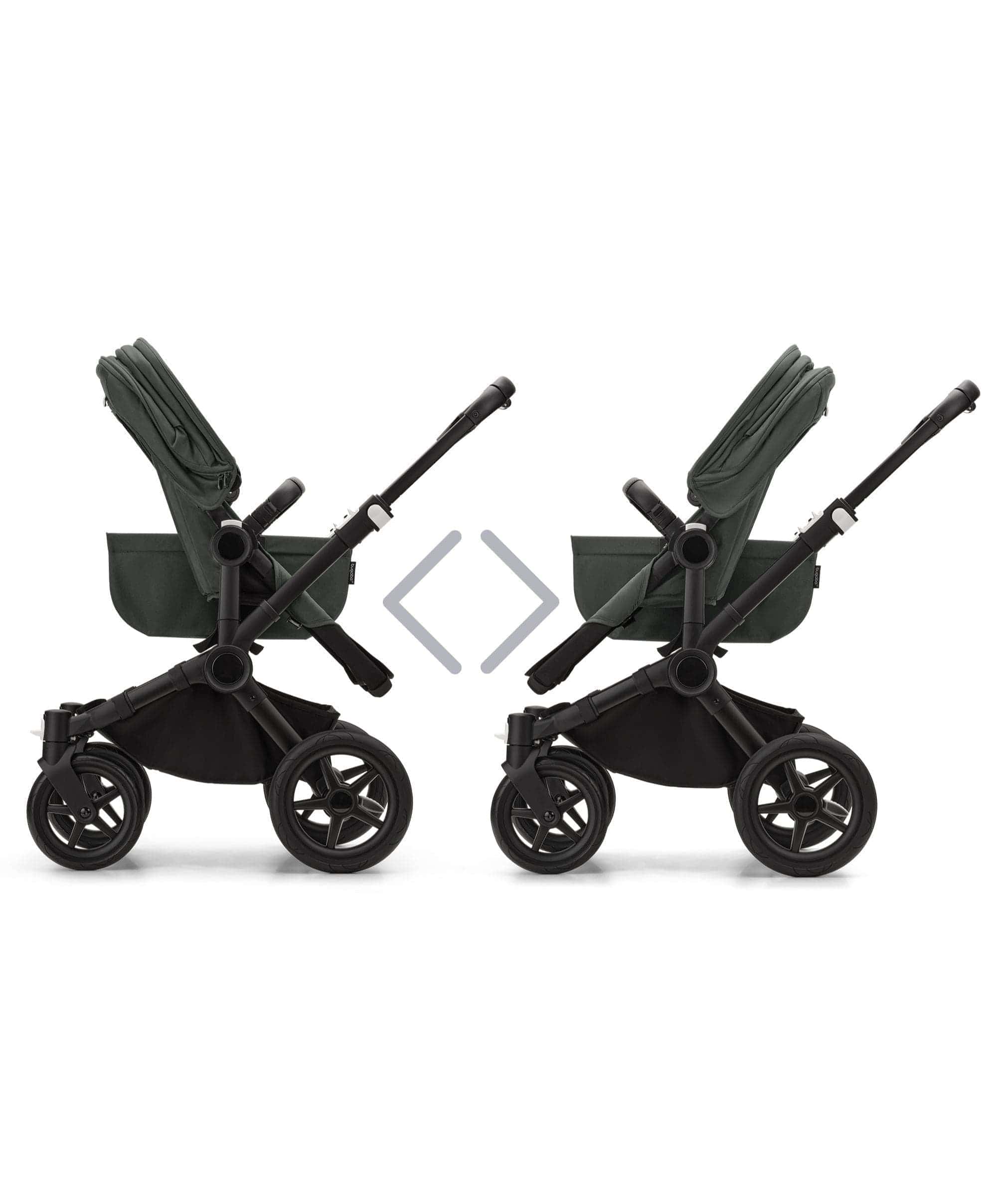 Bugaboo Donkey 5 Twin Pushchair Essential Bundle With Cybex Cloud T i-Size Rotating Baby Car Seat & Base (12 Pieces) - Forest Green - Image 7
