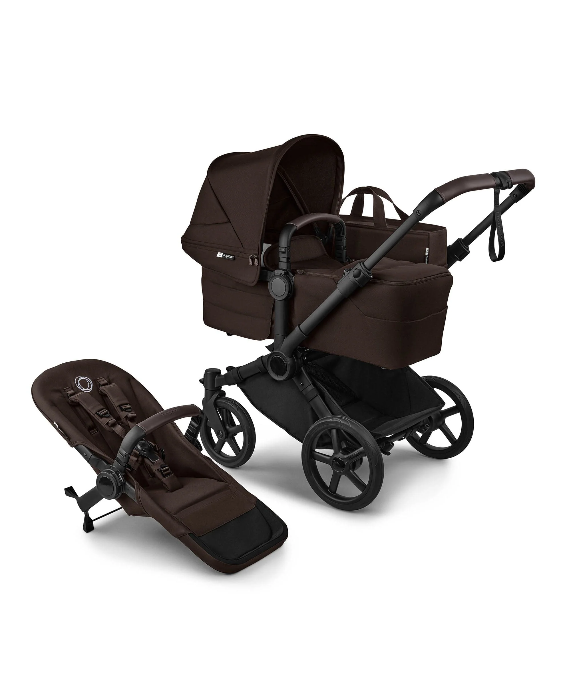 Bugaboo Donkey 6 Single Essential Pushchair Bundle (4 Pieces) - Cocoa Brown - Image 2