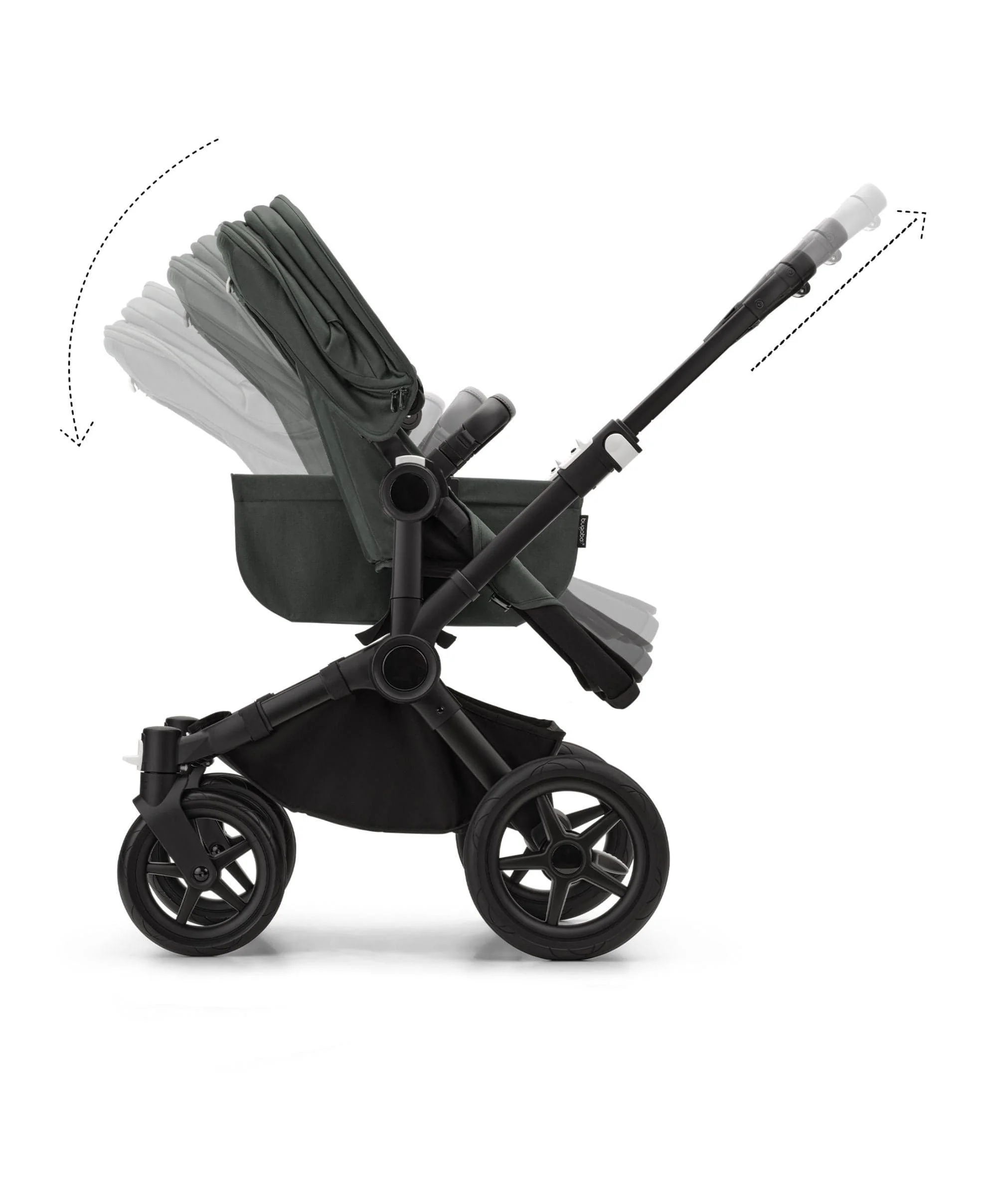 Bugaboo Donkey 5 Mono Complete Pushchair Bundle (5 pieces) - Forest Green - Image 5
