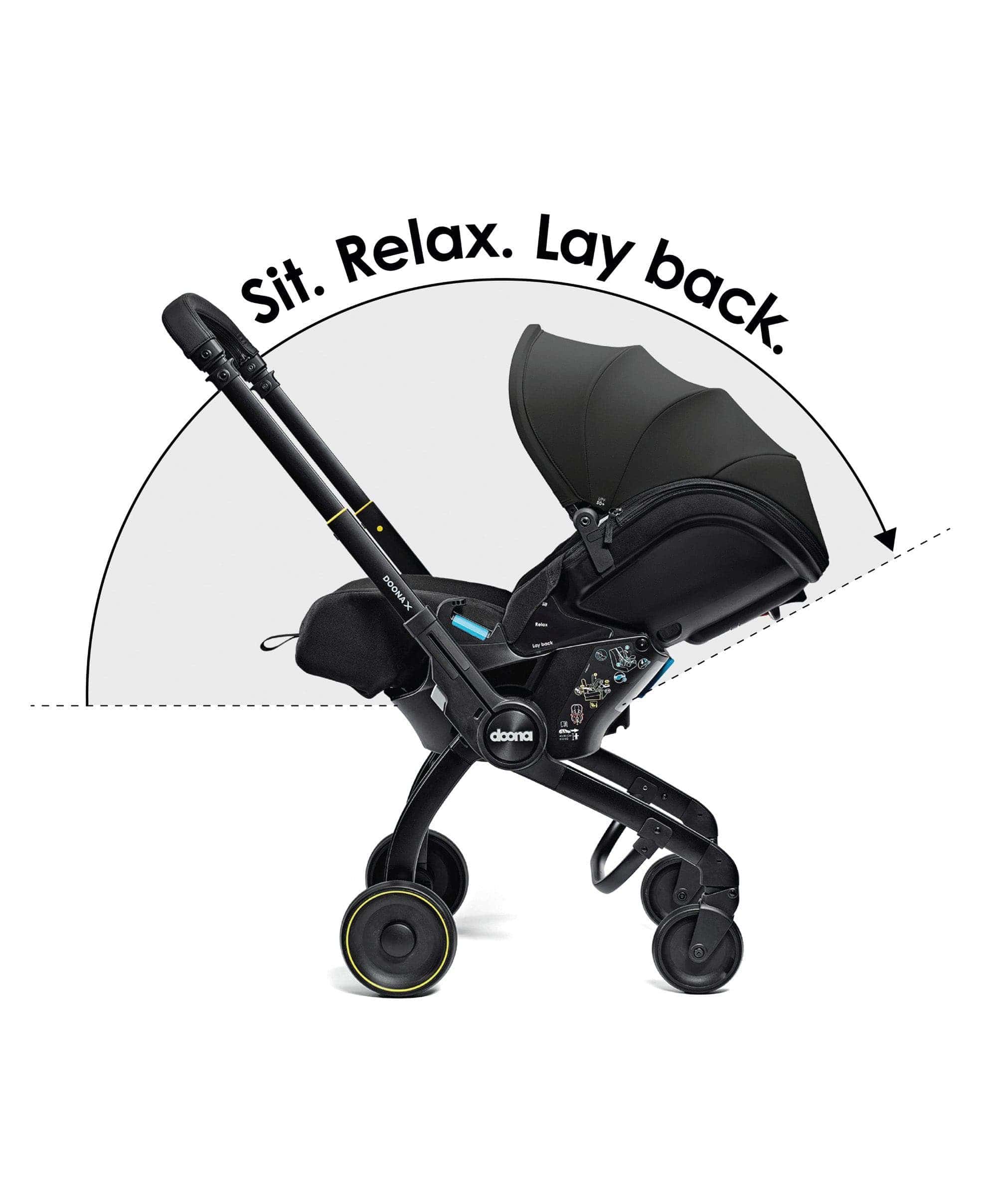 Doona X Car Seat & Stroller With Free Raincover - Nitro Black - Image 5