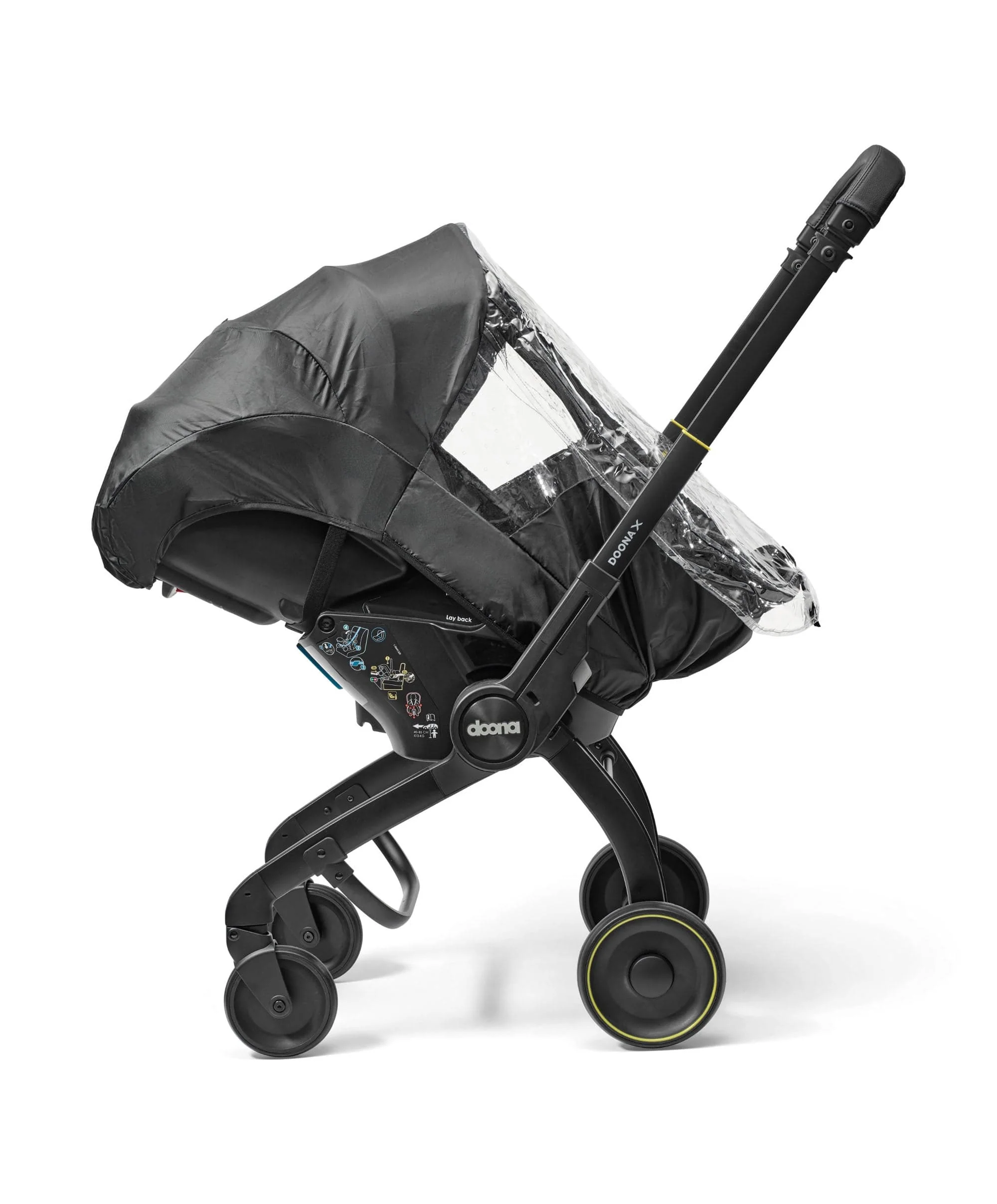 Doona X Car Seat & Stroller With Free Raincover - Nitro Black - Image 8