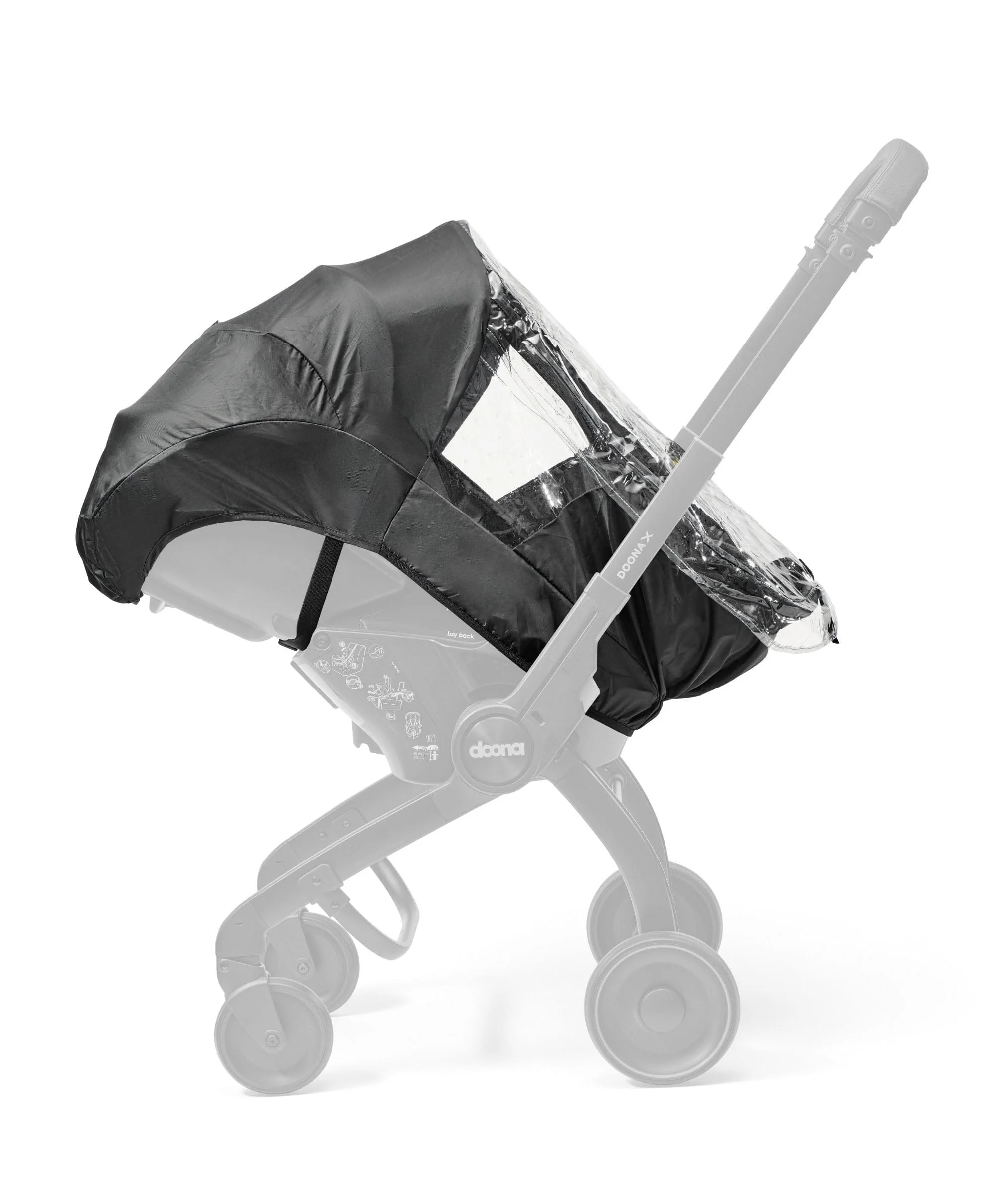 Doona X Car Seat & Stroller With Free Raincover - Nitro Black - Image 9