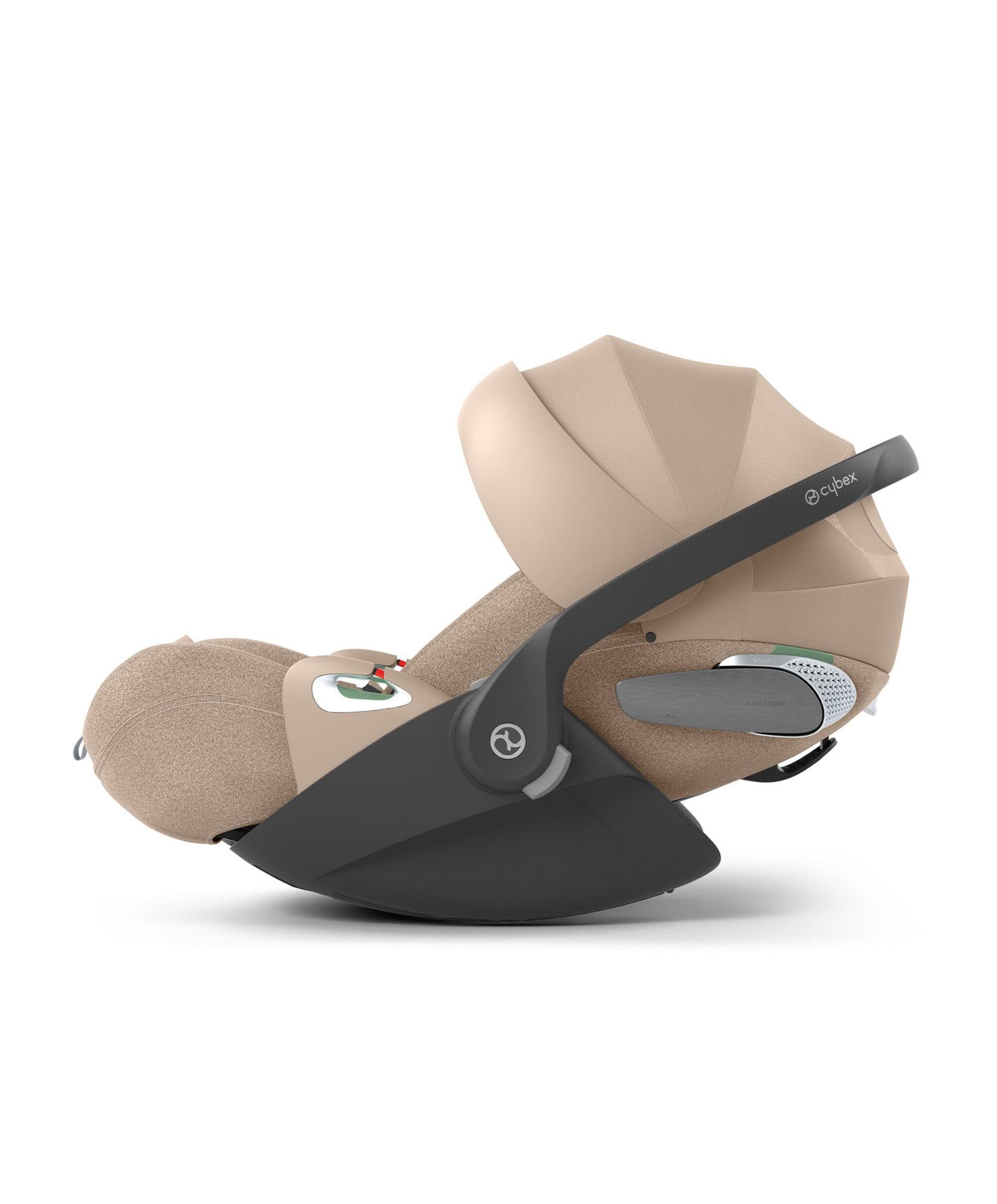 Cybex e-Gazelle S Electric Single to Double Pushchair Bundle with Cybex Cloud T+ i-Size Rotating Car Seat (7 Pieces) - Almond Beige/ Cozy Beige - Image 7