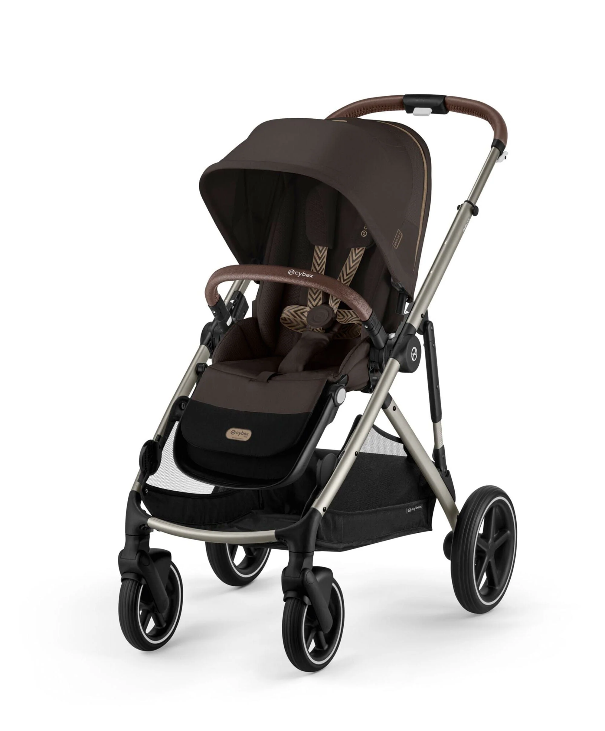 Cybex Gazelle S Pushchair Bundle with Cybex Aton B2 i-Size Car Seat & Base (6 Pieces) – Chocolate Brown - Image 2