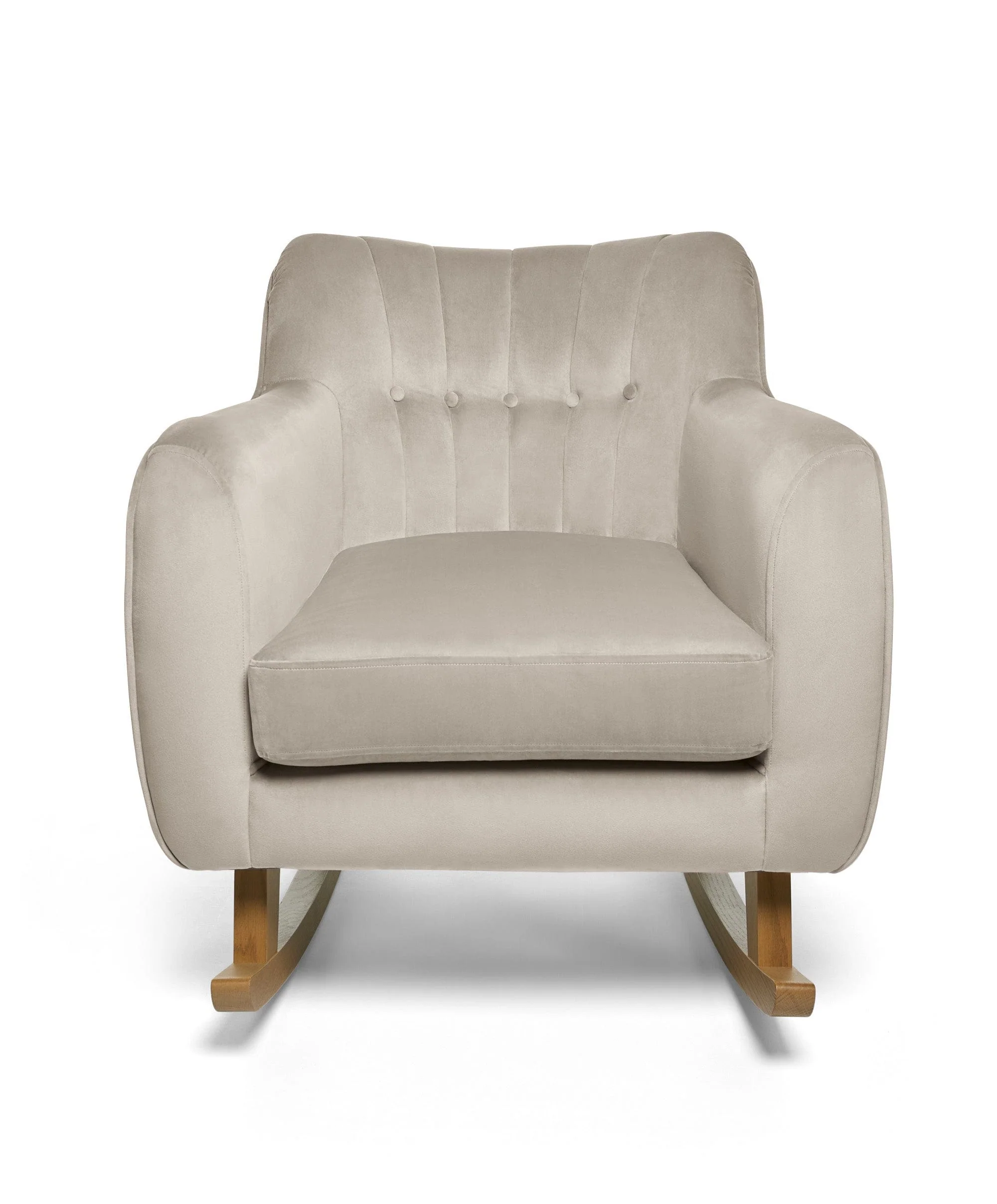 Hilston Nursing Chair - Stone Velvet - Image 7