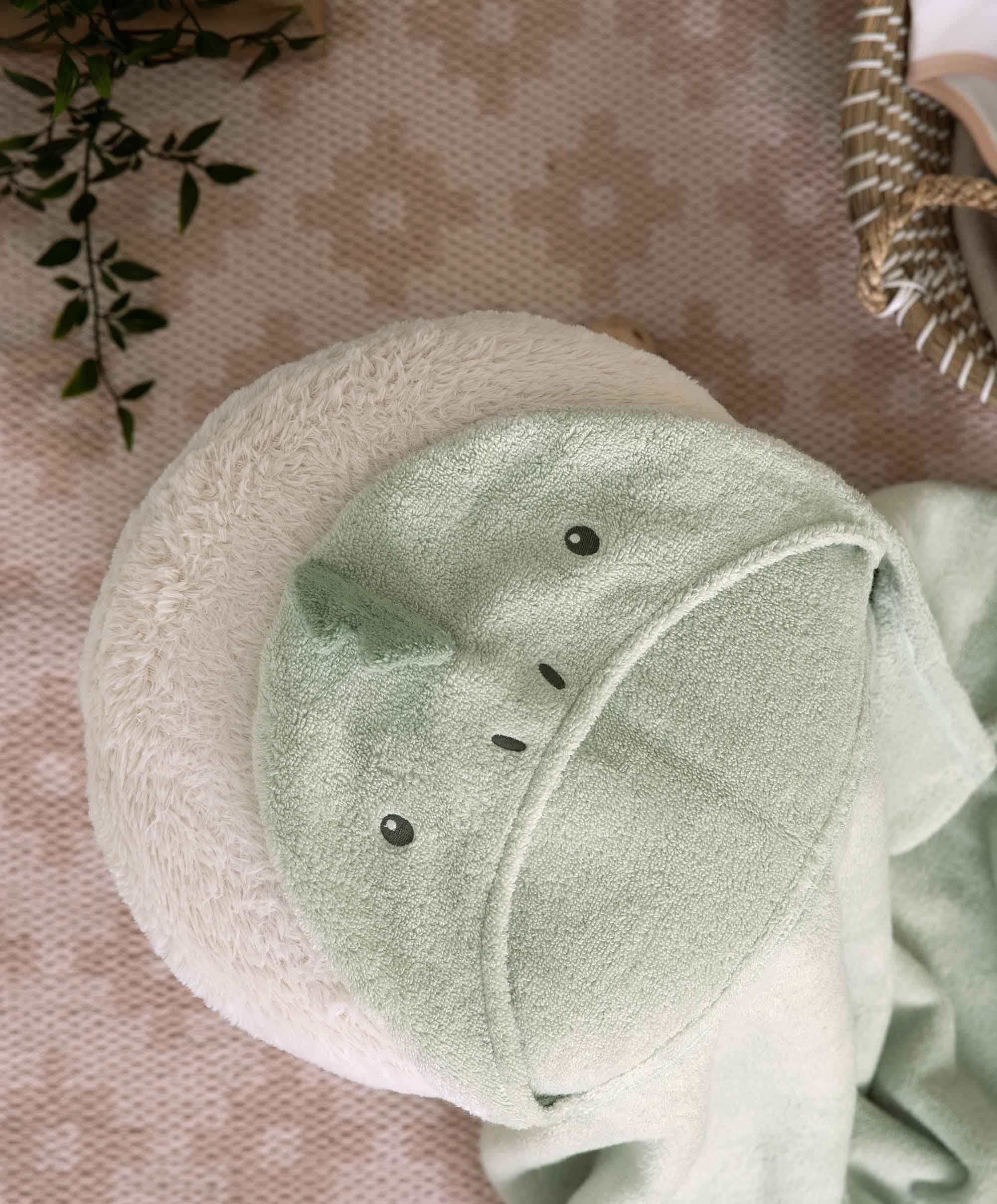 Hooded Baby Towel - Dinosaur - Image 2